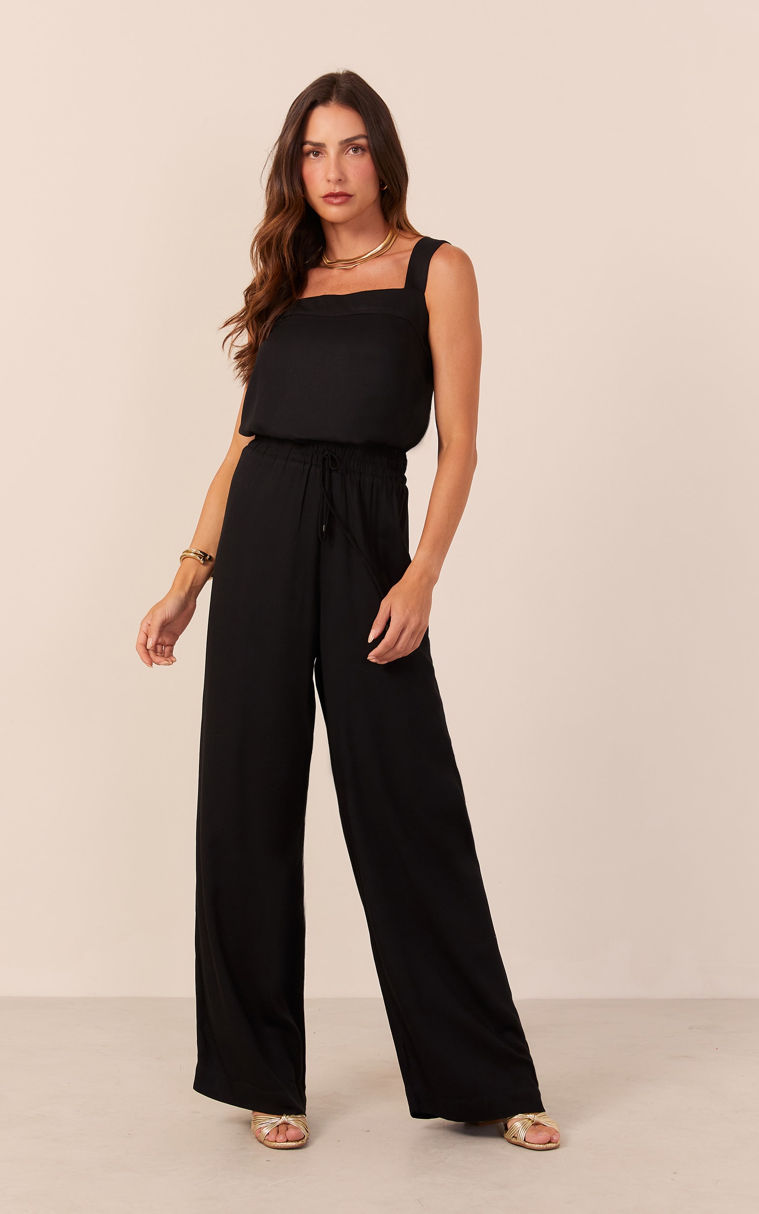 Calça Leveza Cós Elástico Preto