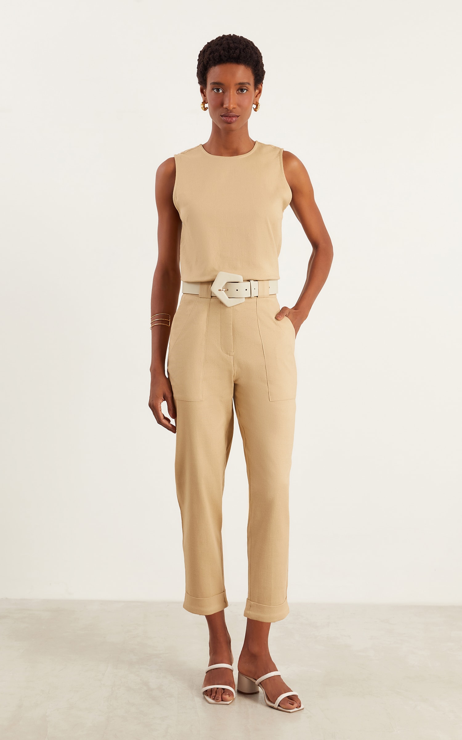 Calça Linho Sunshine Bege