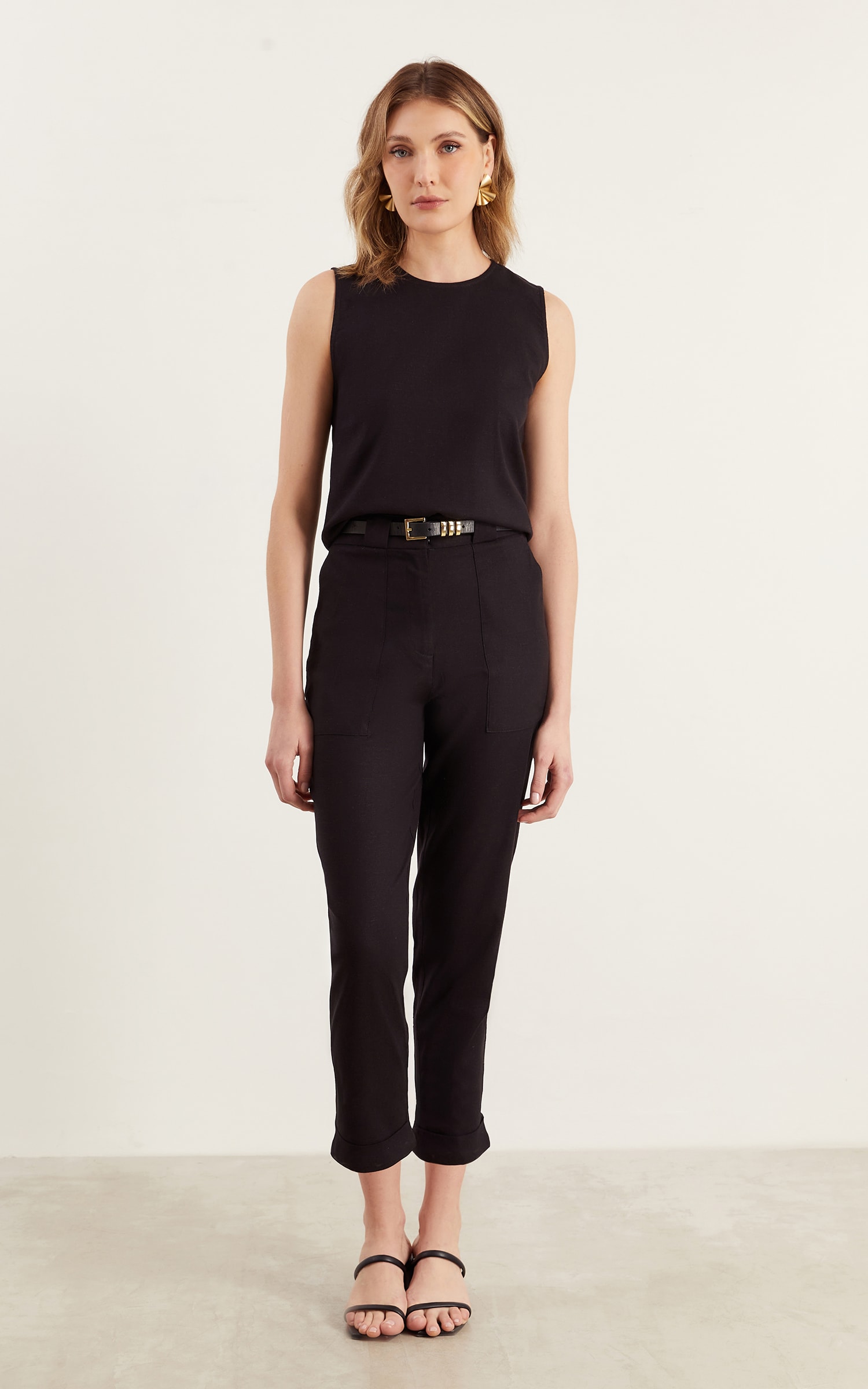 Calça Linho Sunshine Preto