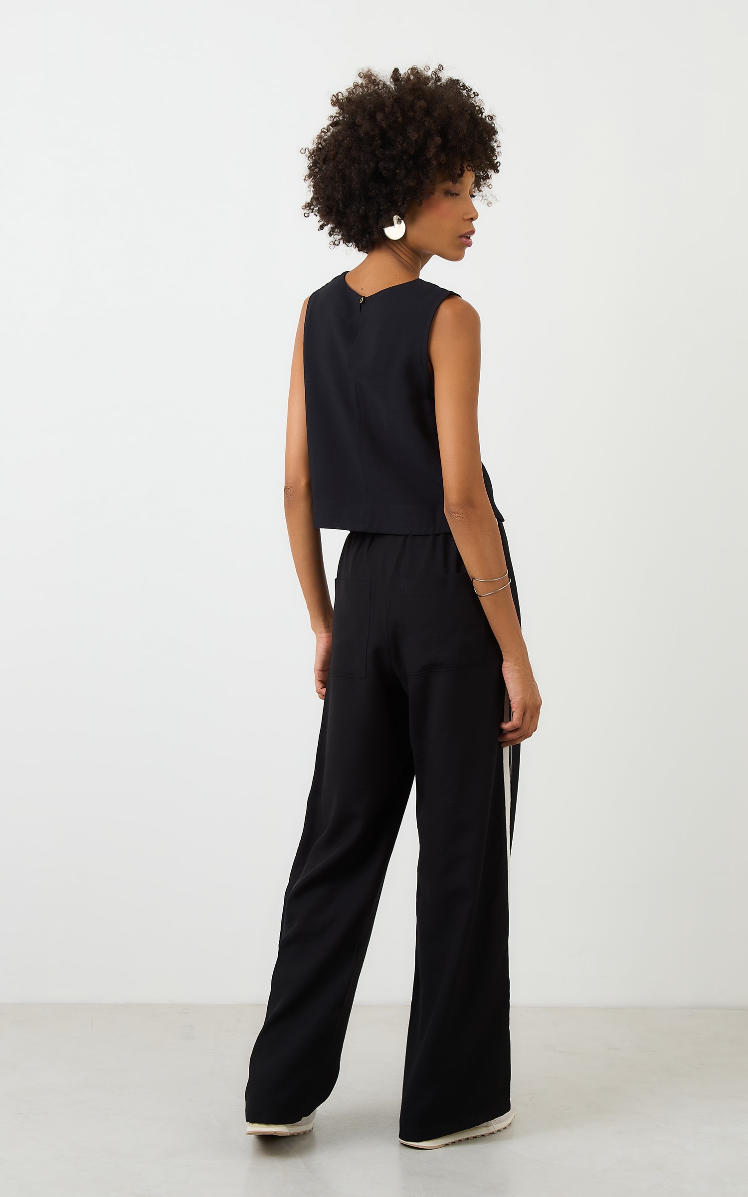 Calca Listra Lateral Game Preto