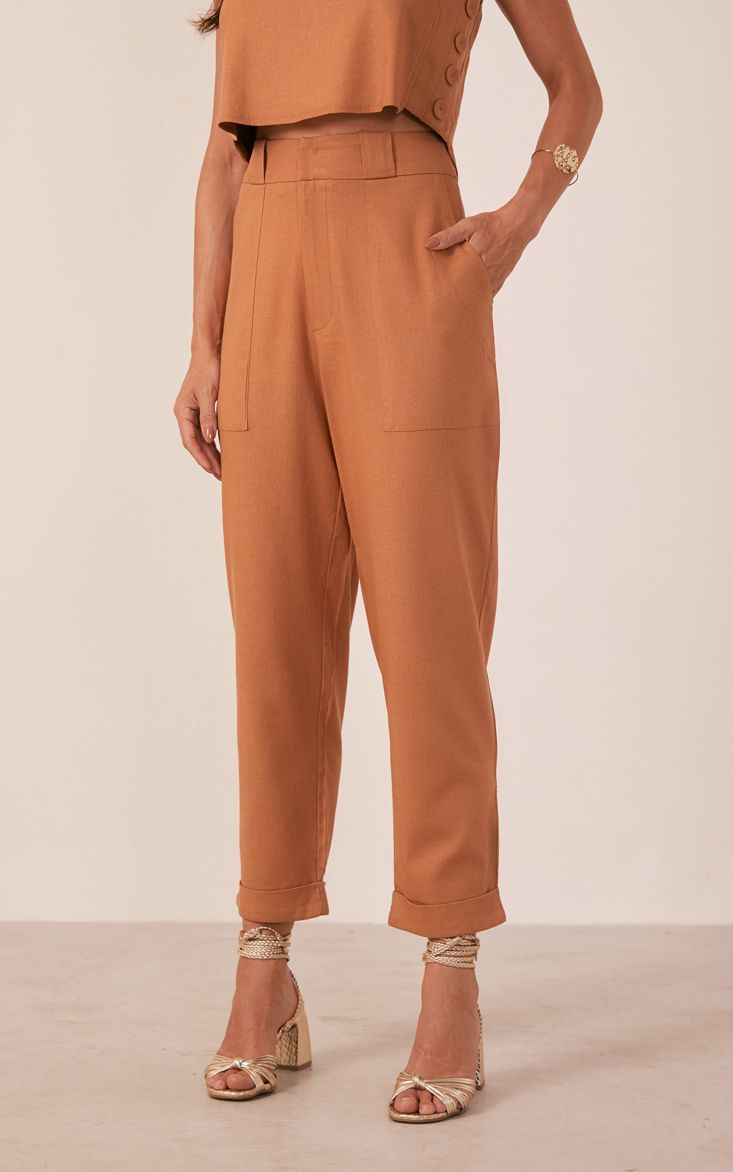 Calça Luna Cenoura Caqui
