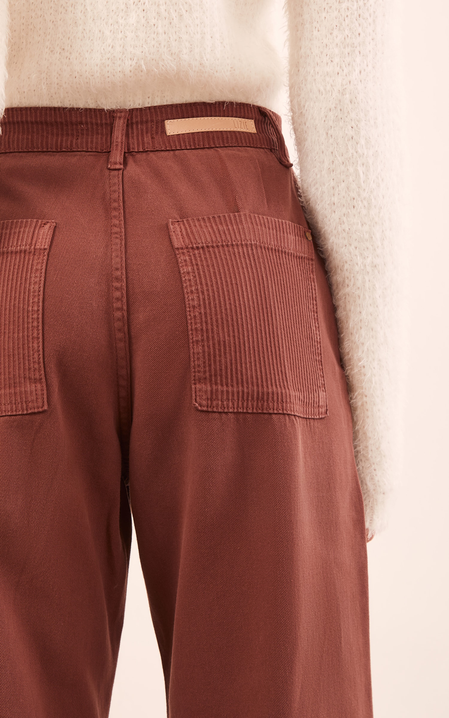 Calça Mix Sarja Cotelê Marrom