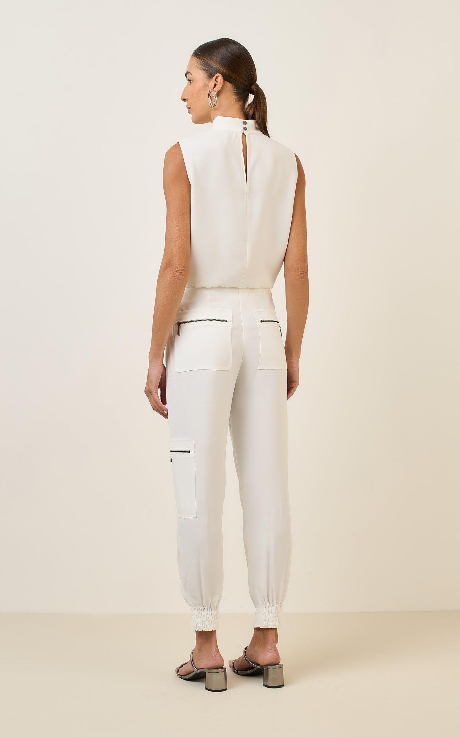 Calca Mountain Mix Bolsos Off White