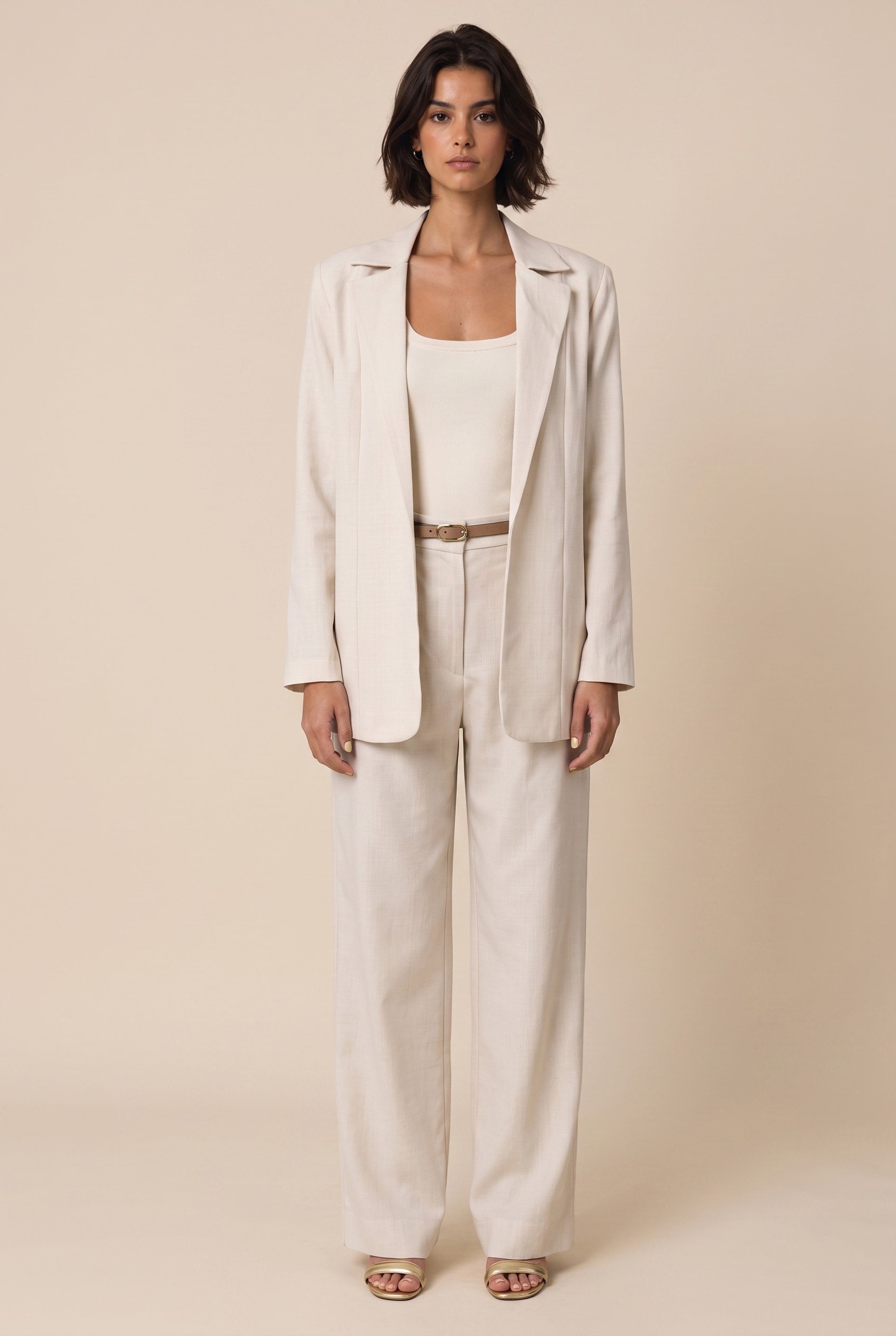 Calca Pantalona Deep Areia