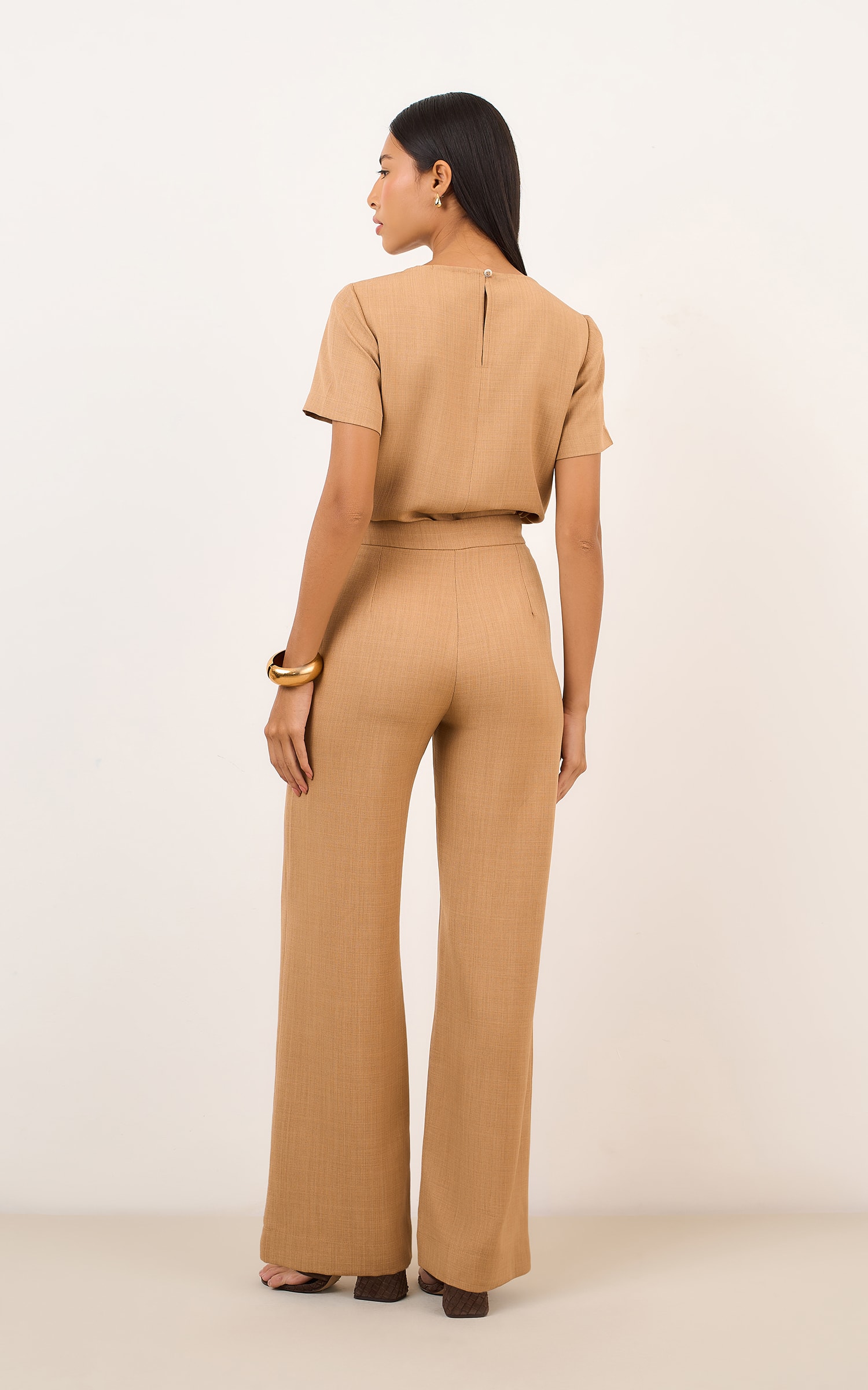 Calca Pantalona Graos Peanut