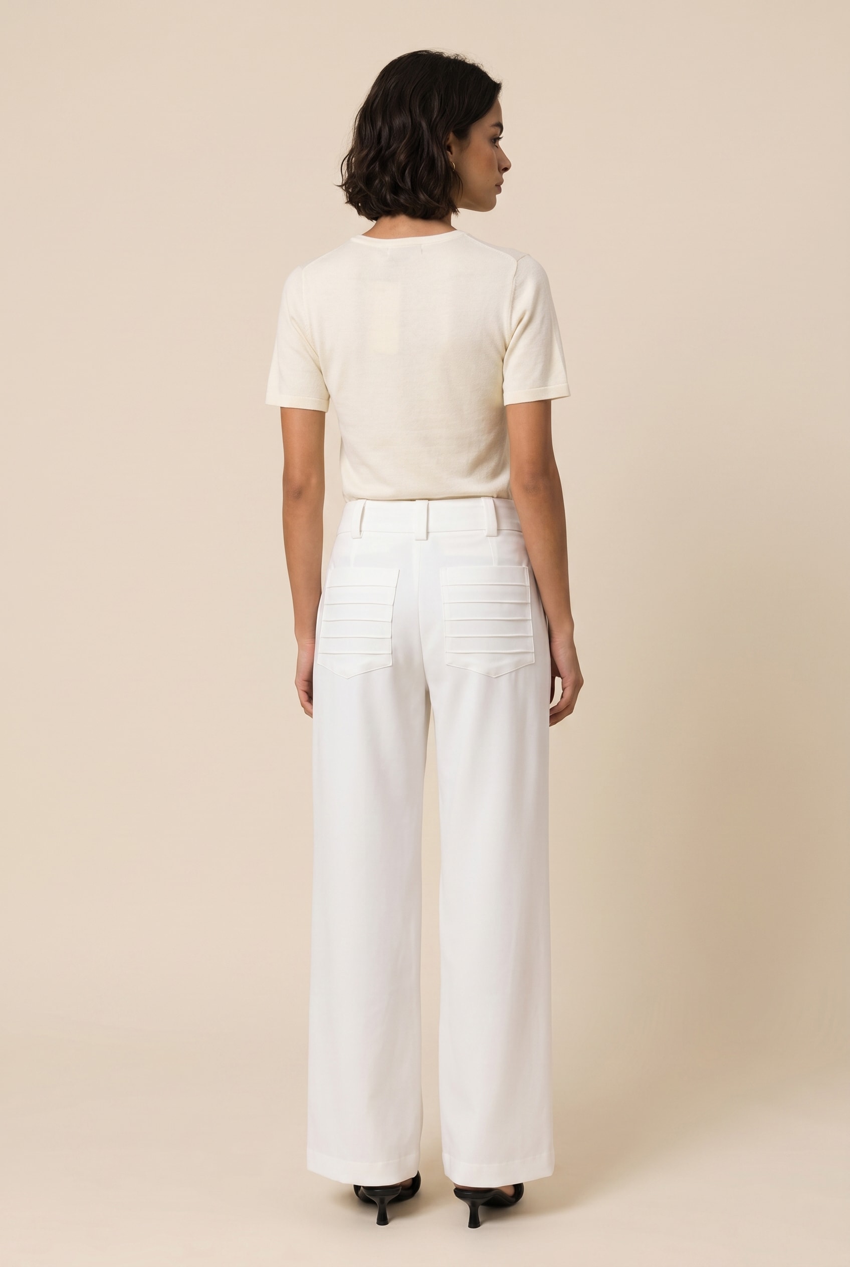 Calca Pantalona Matcha Off White