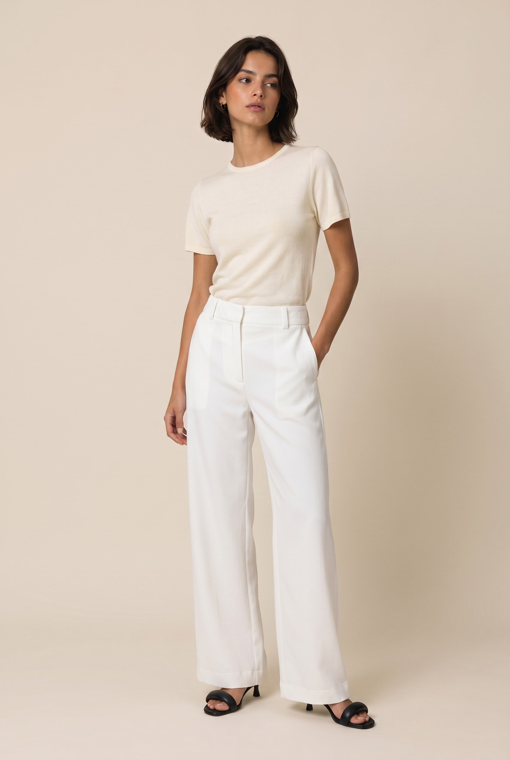 Calca Pantalona Matcha Off White