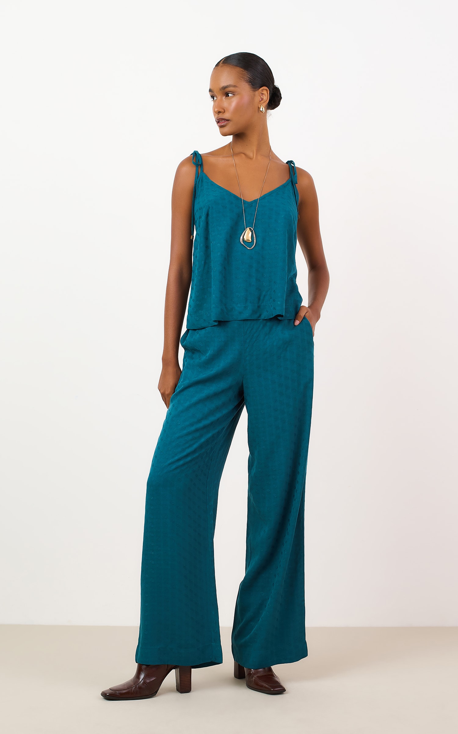 Calça Pantalona Mocha Organic