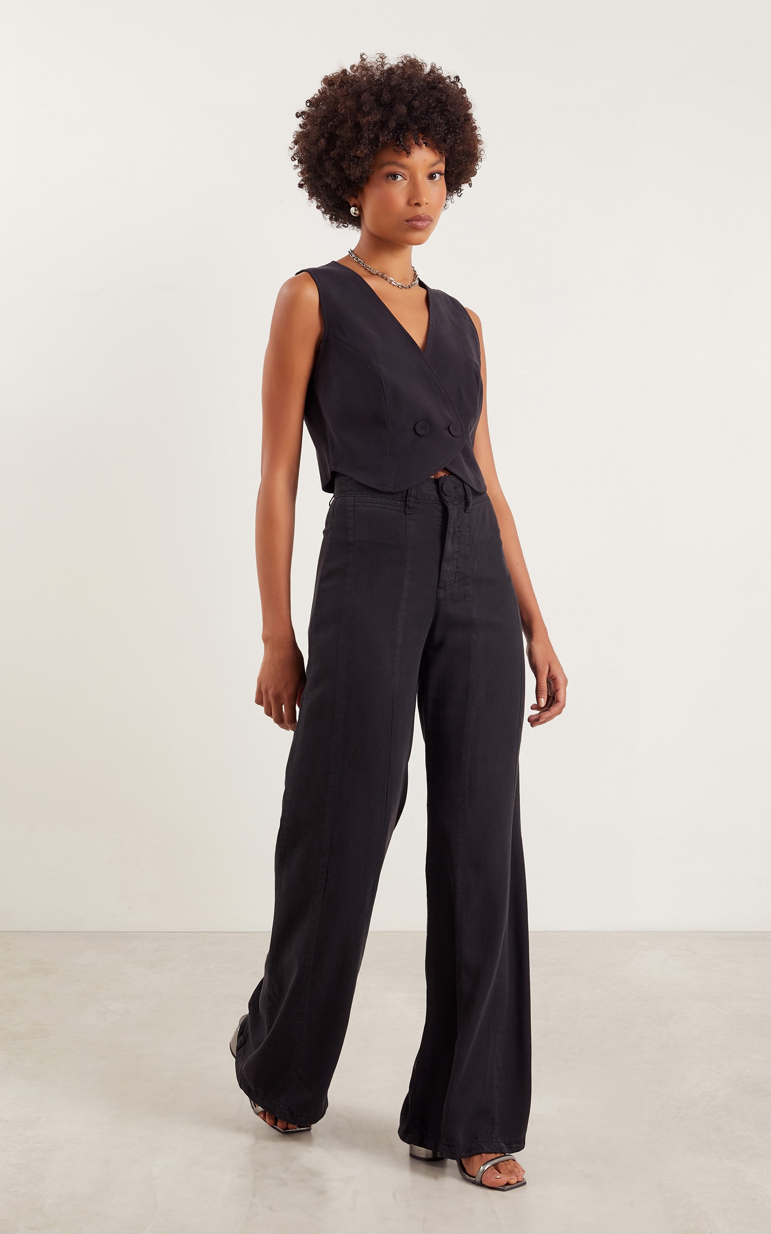 Calça Pantalona Preto
