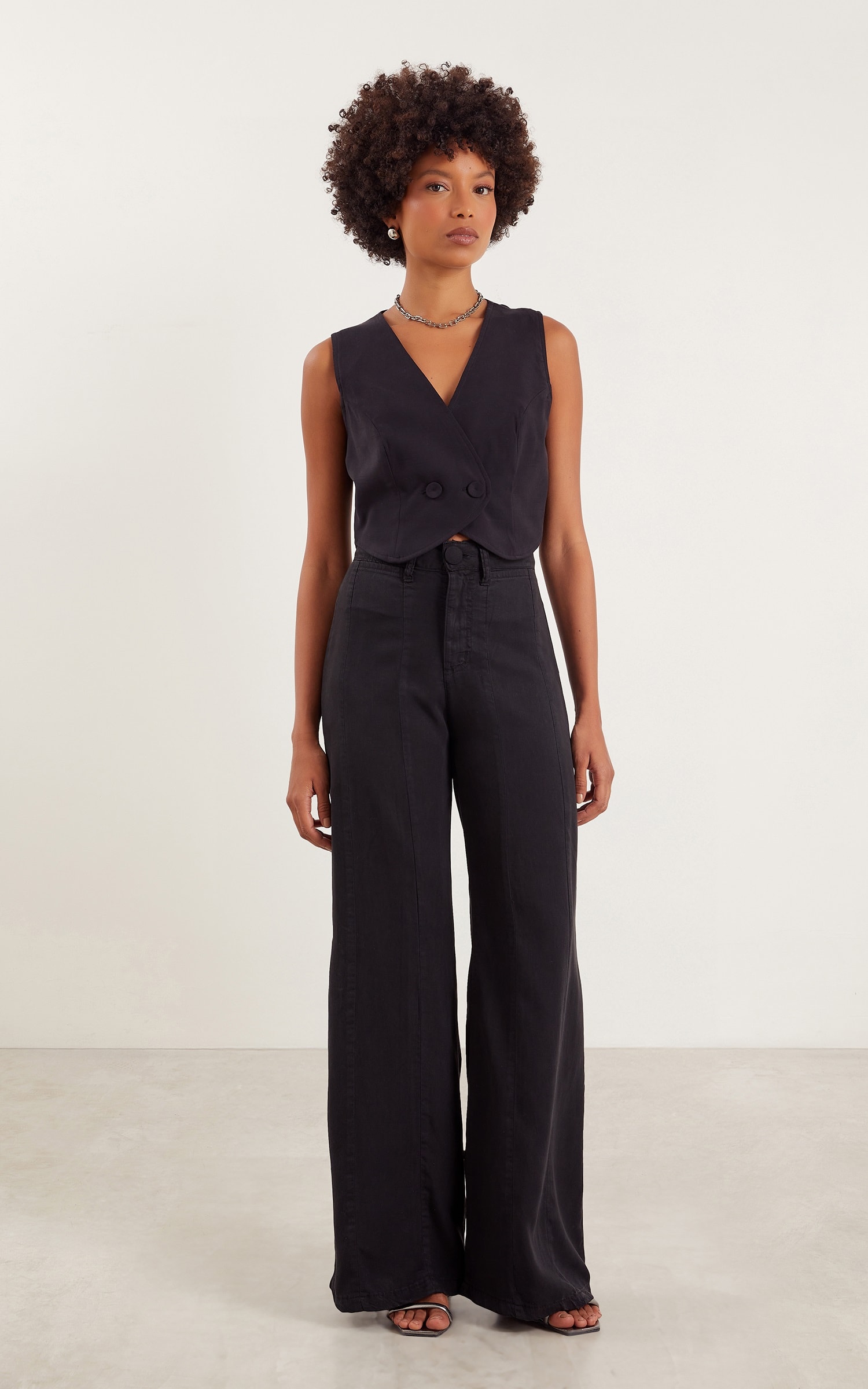 Calça Pantalona Preto