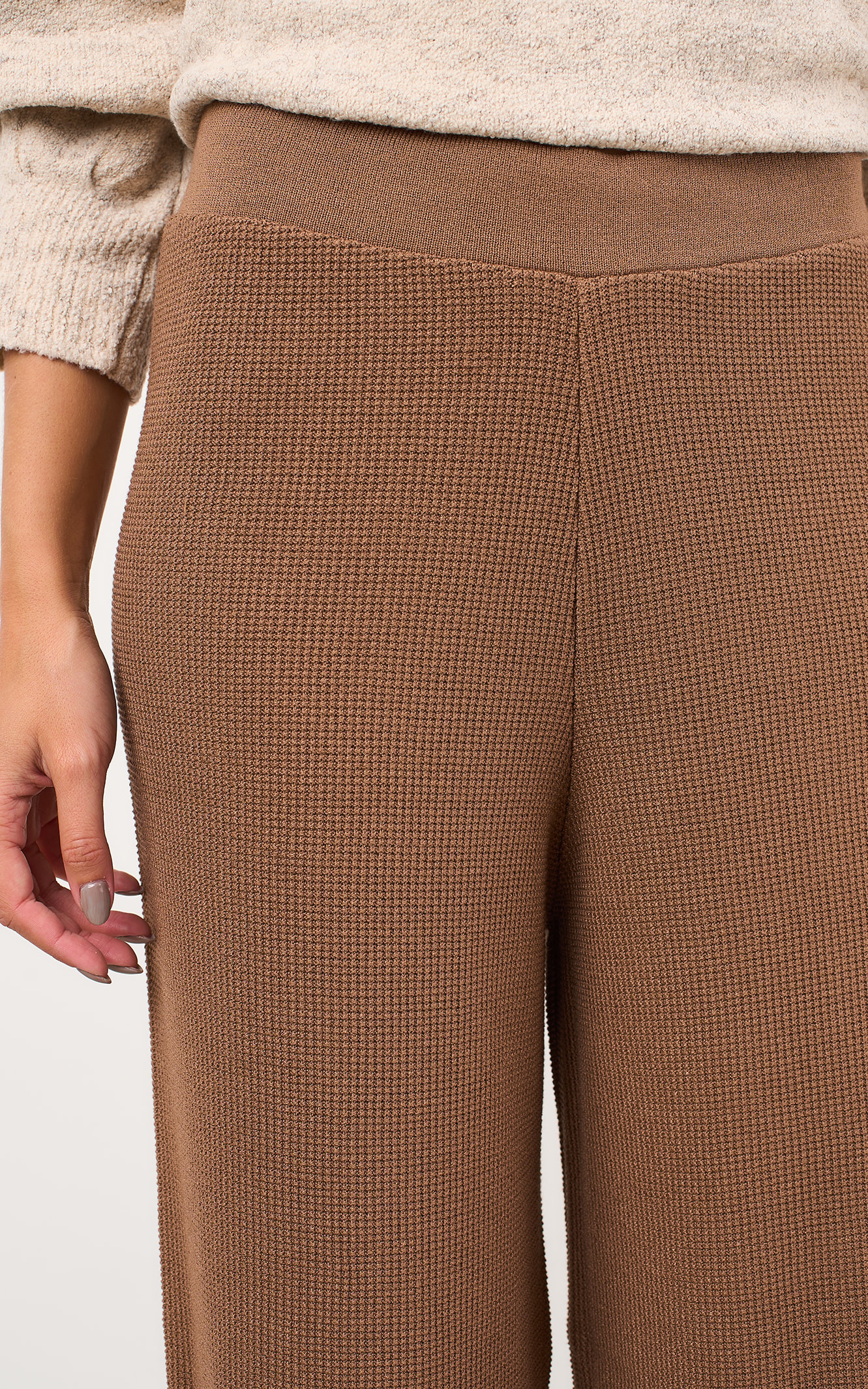Calca Pantalona Tricot Piquet Fendi