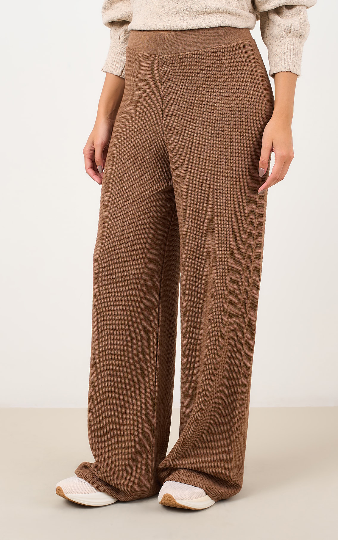 Calca Pantalona Tricot Piquet Fendi