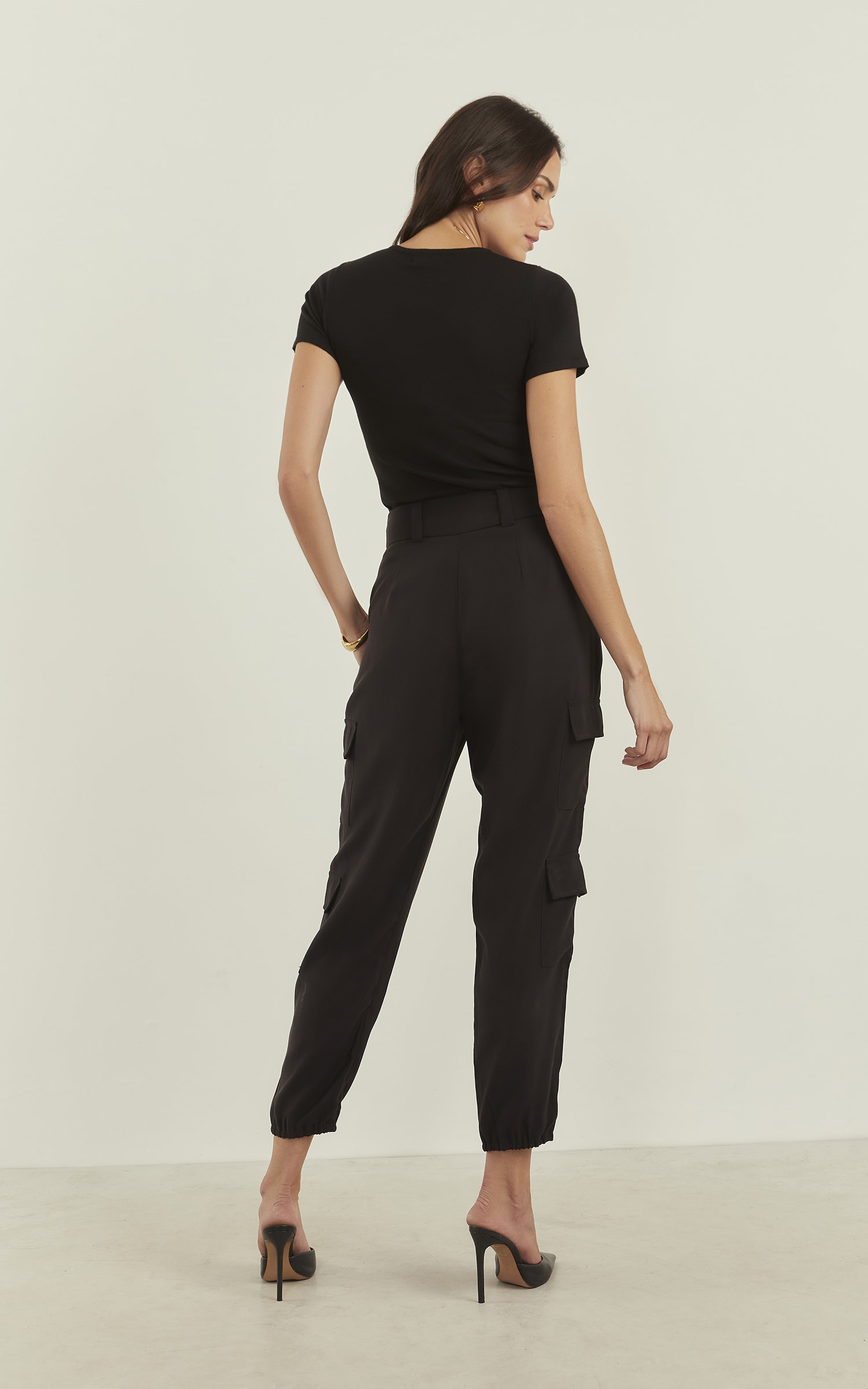Calça Peach Cargo Preto