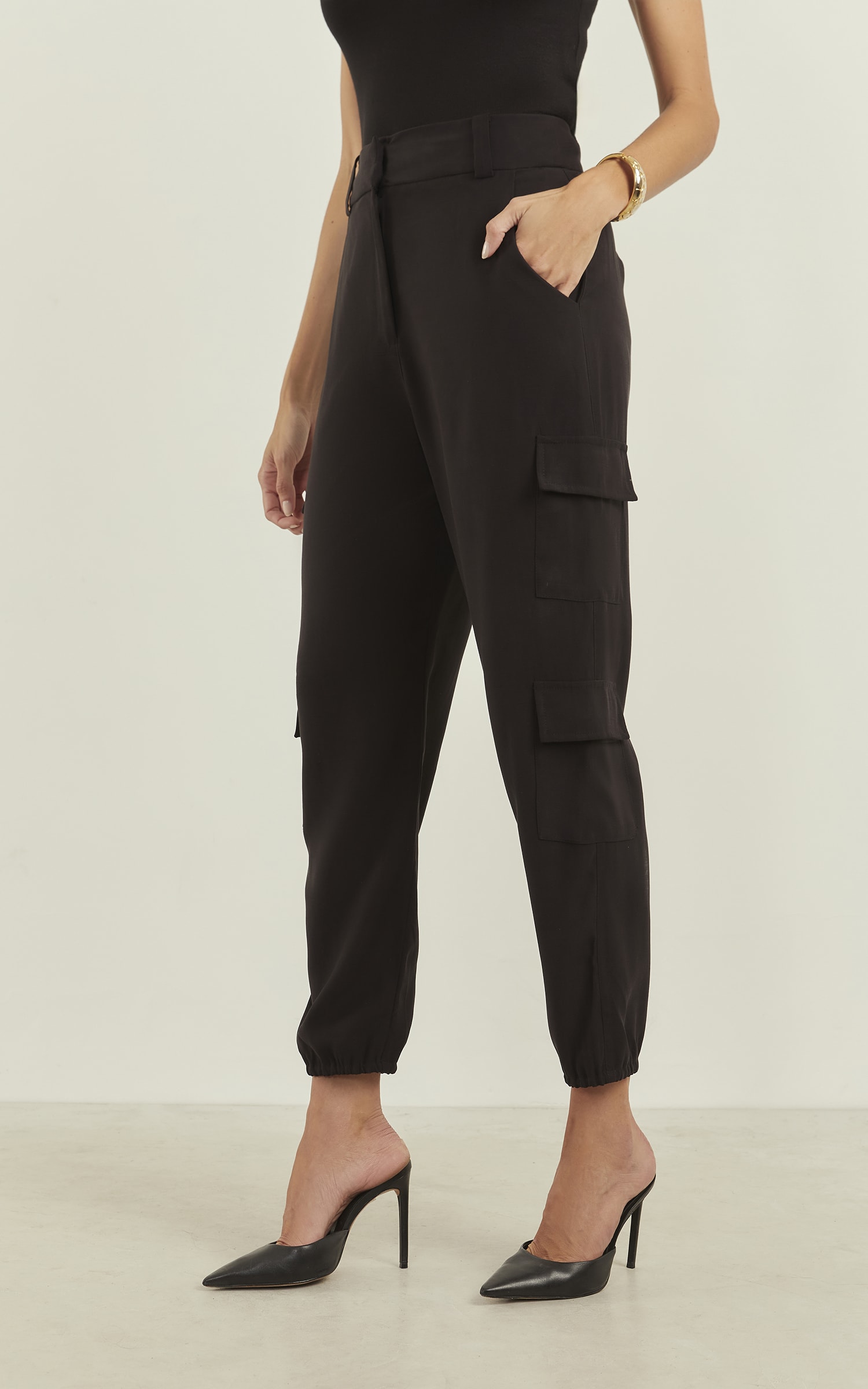 Calça Peach Cargo Preto