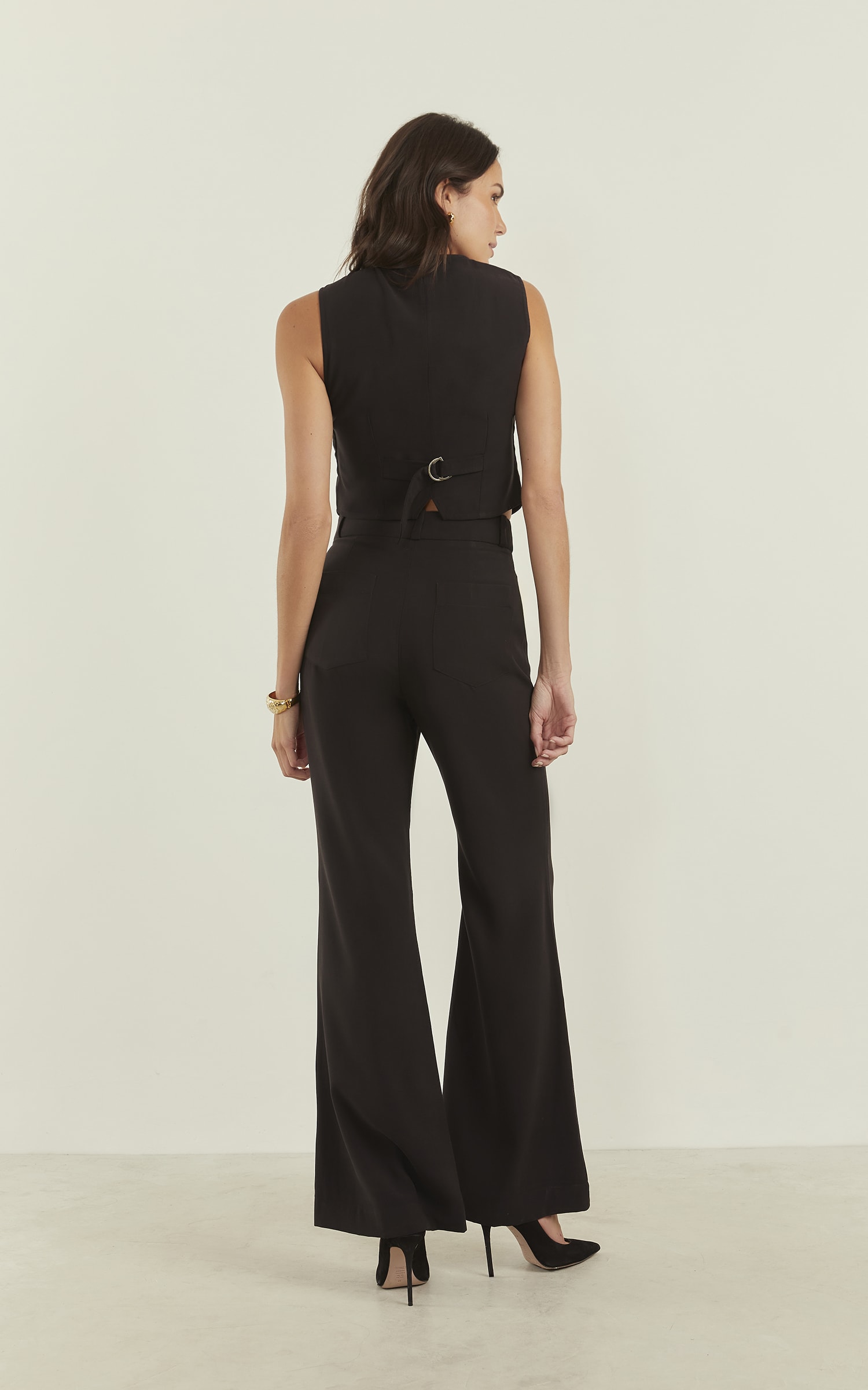 Calça Peach Flare Preto