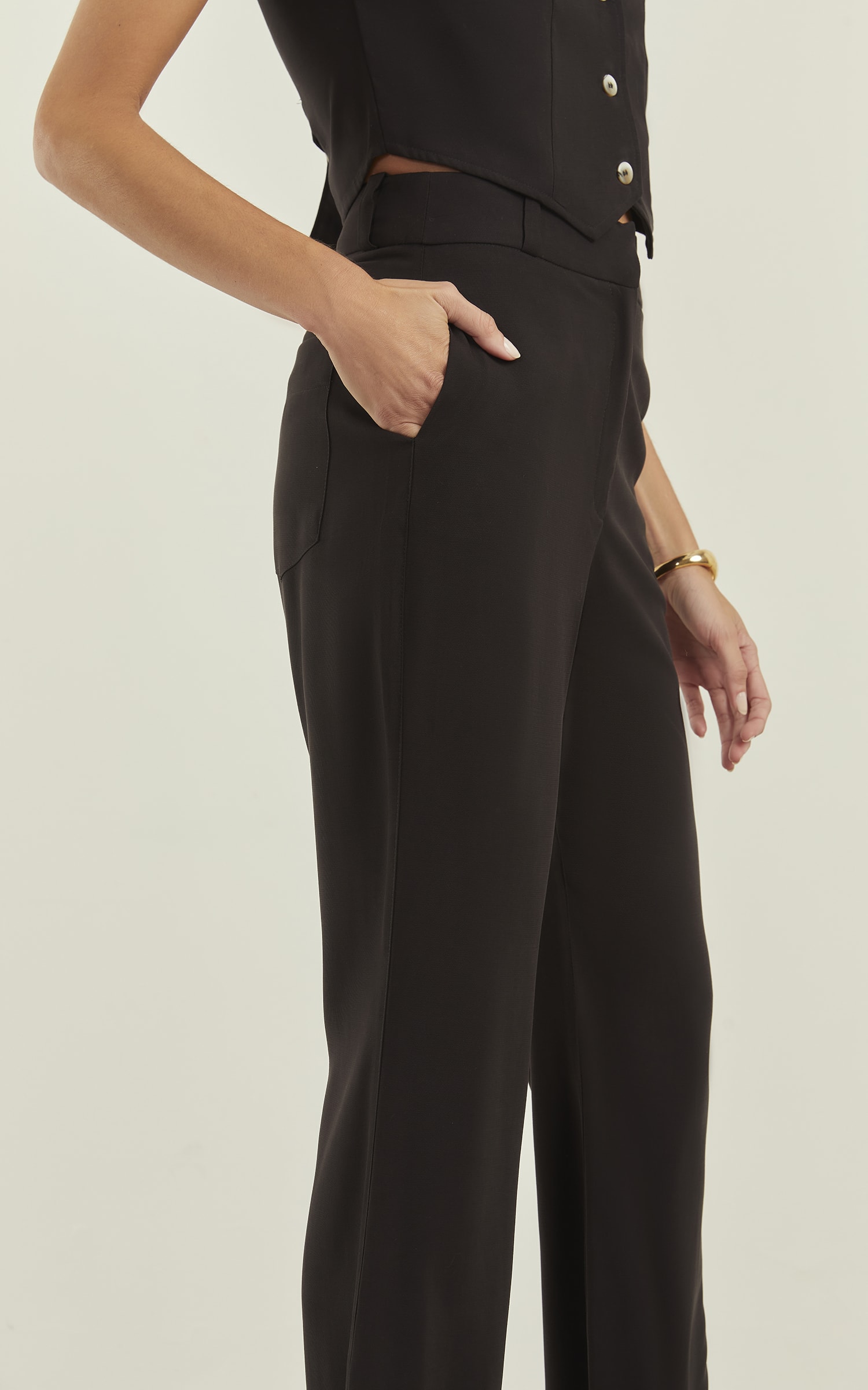 Calça Peach Flare Preto