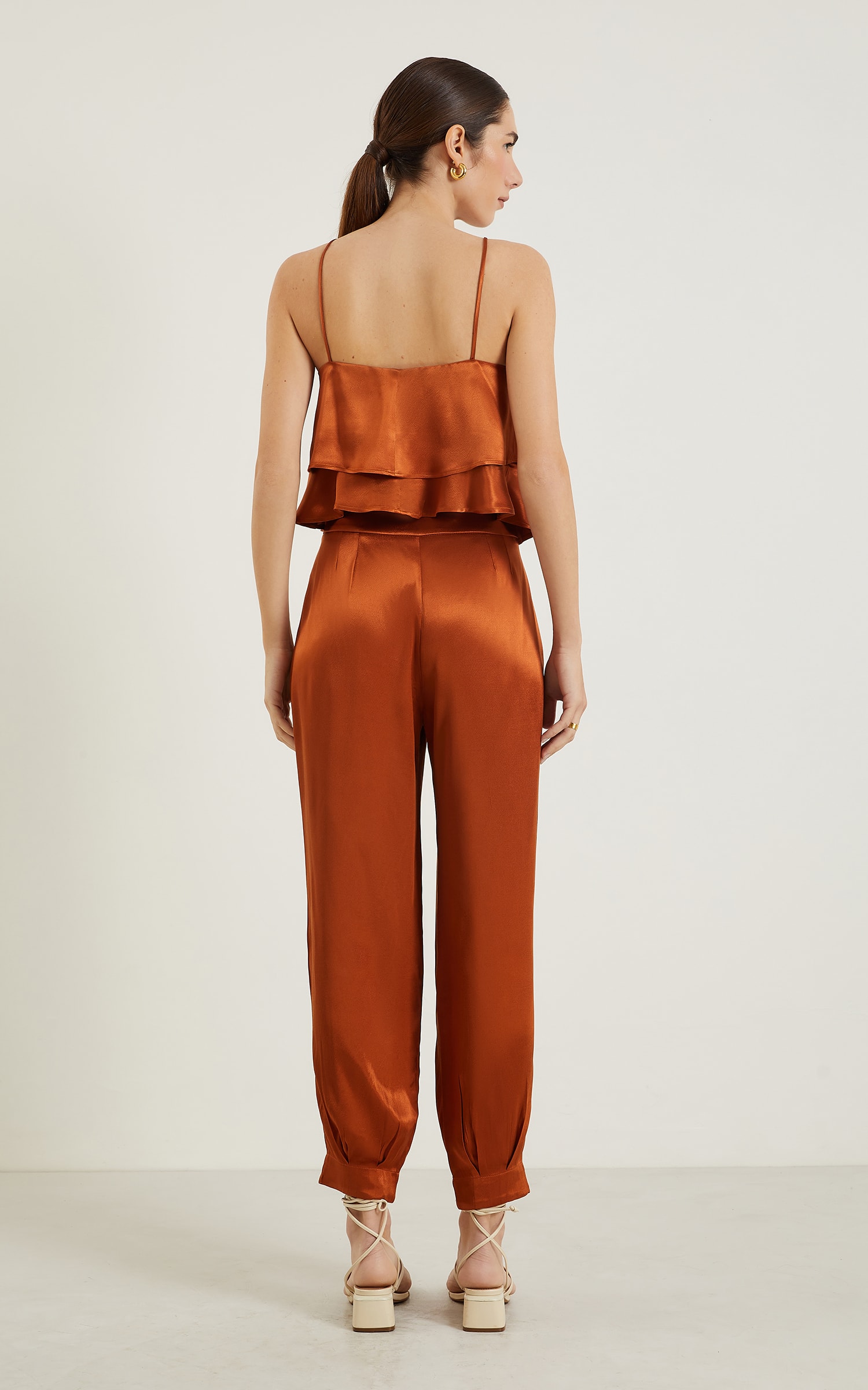 Calça Pétala Cenoura Caramelo