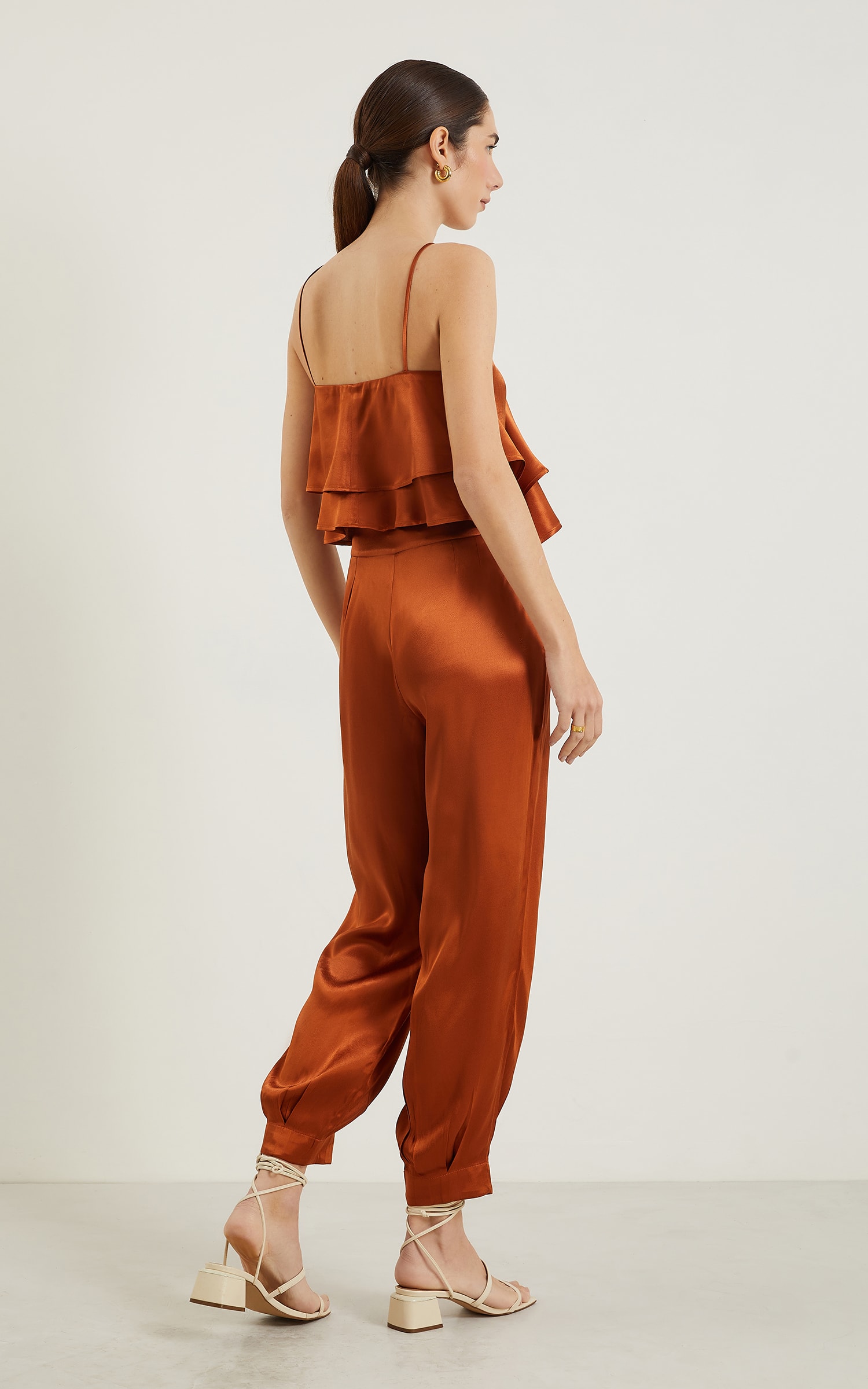 Calça Pétala Cenoura Caramelo
