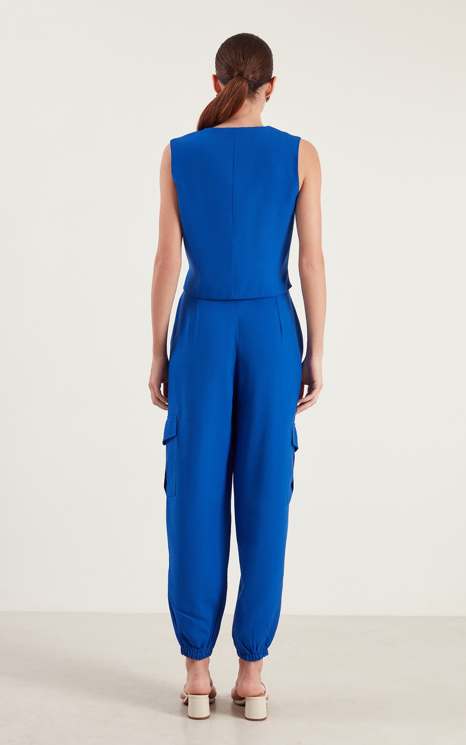 Calça Petit Bolsos Azul Royal