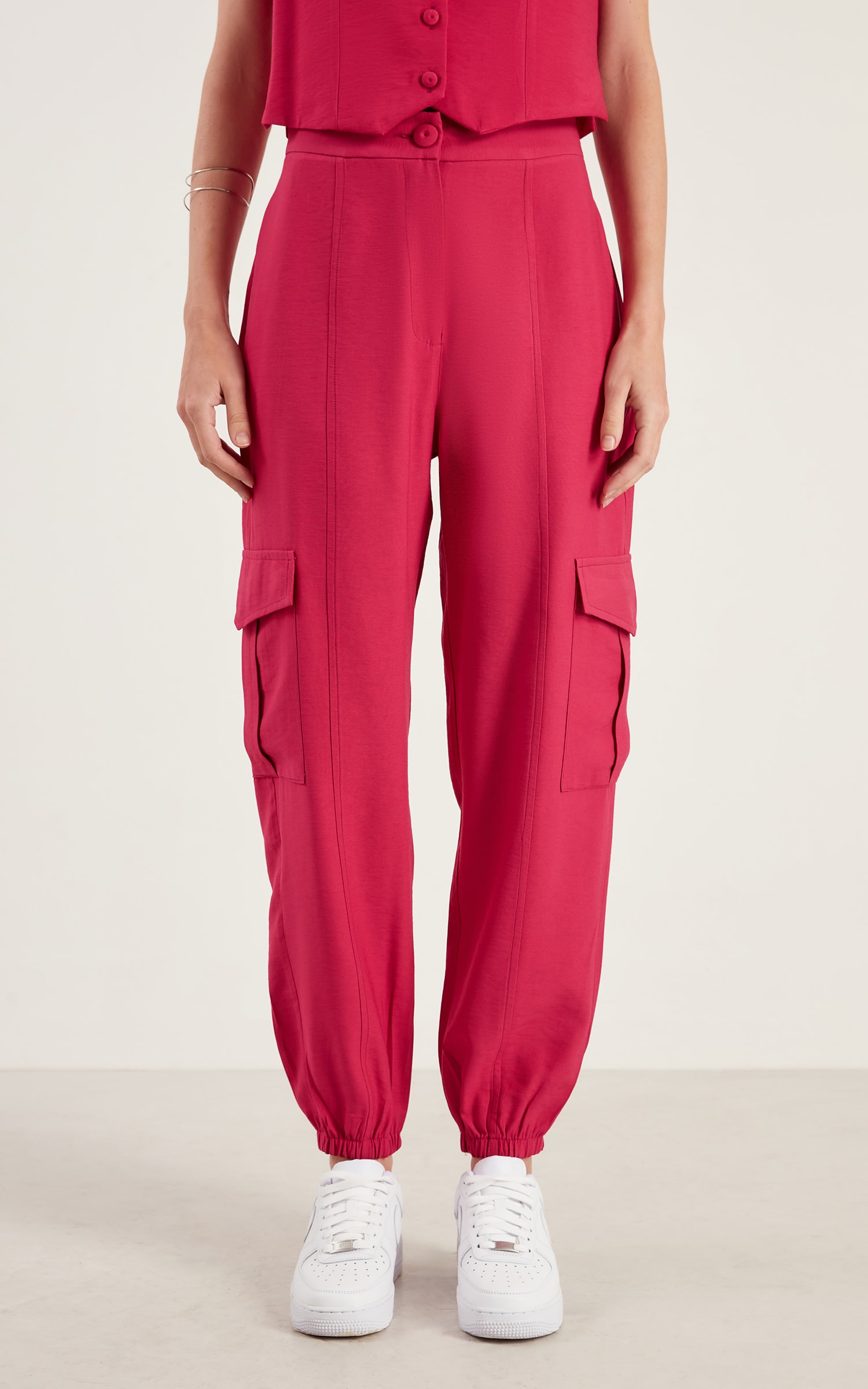Calça Petit Bolsos Fúcsia