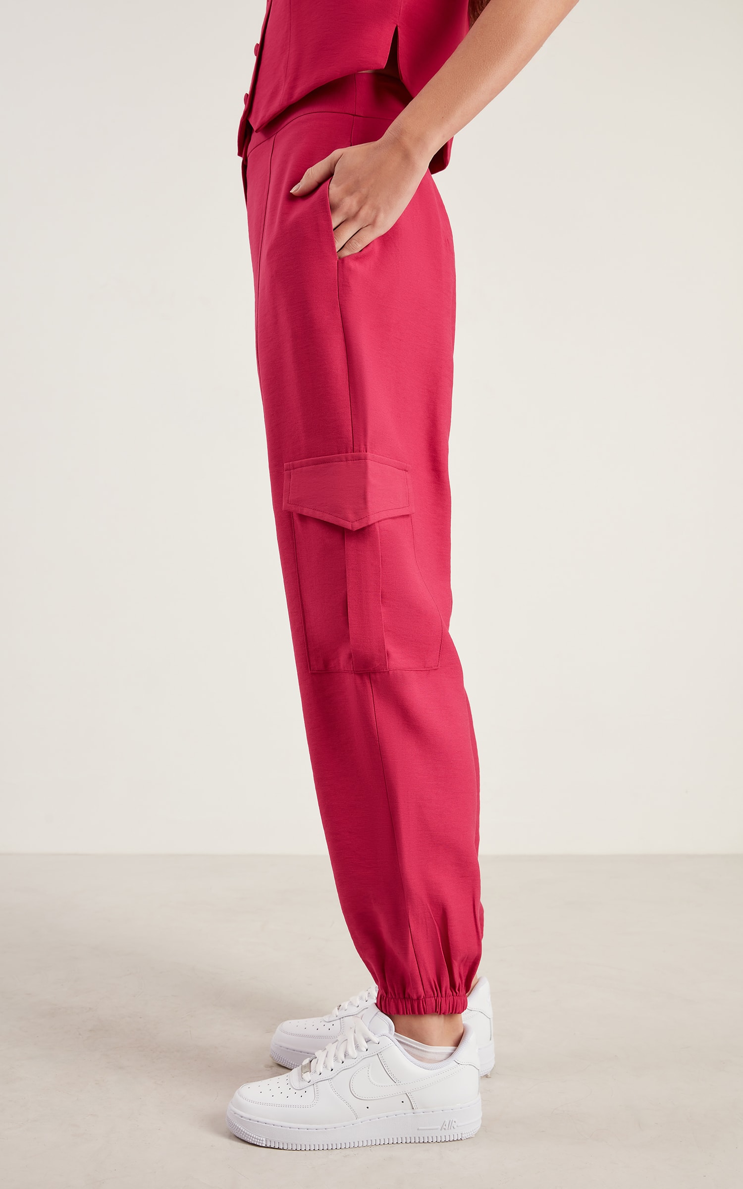 Calça Petit Bolsos Fúcsia