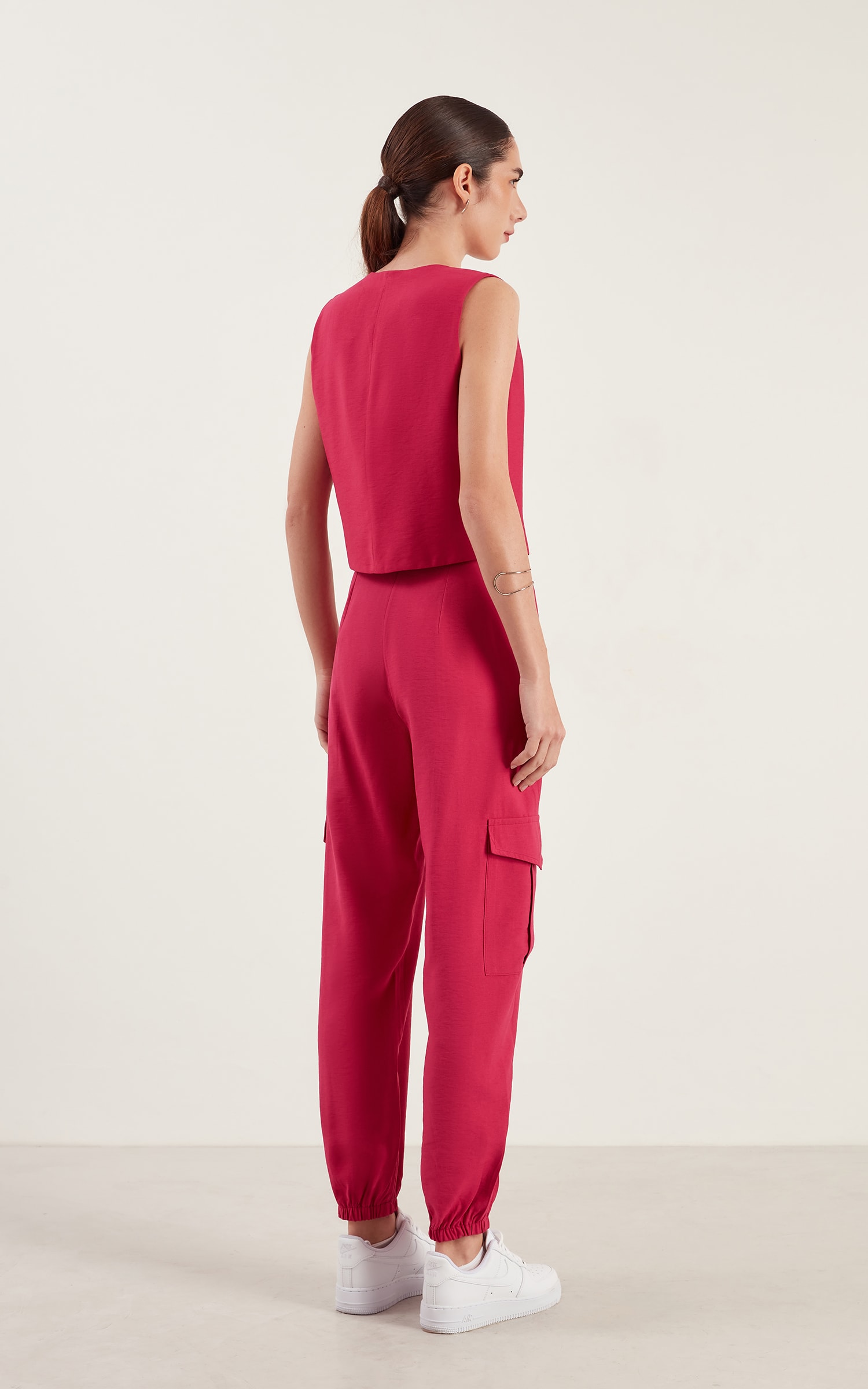 Calça Petit Bolsos Fúcsia