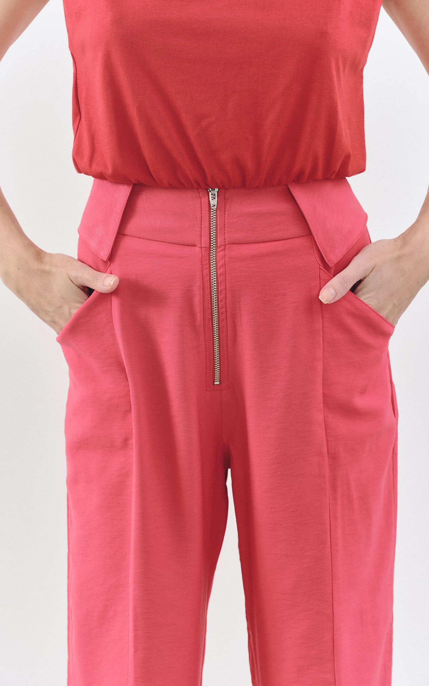 Calça Recorte Ny Vermelho