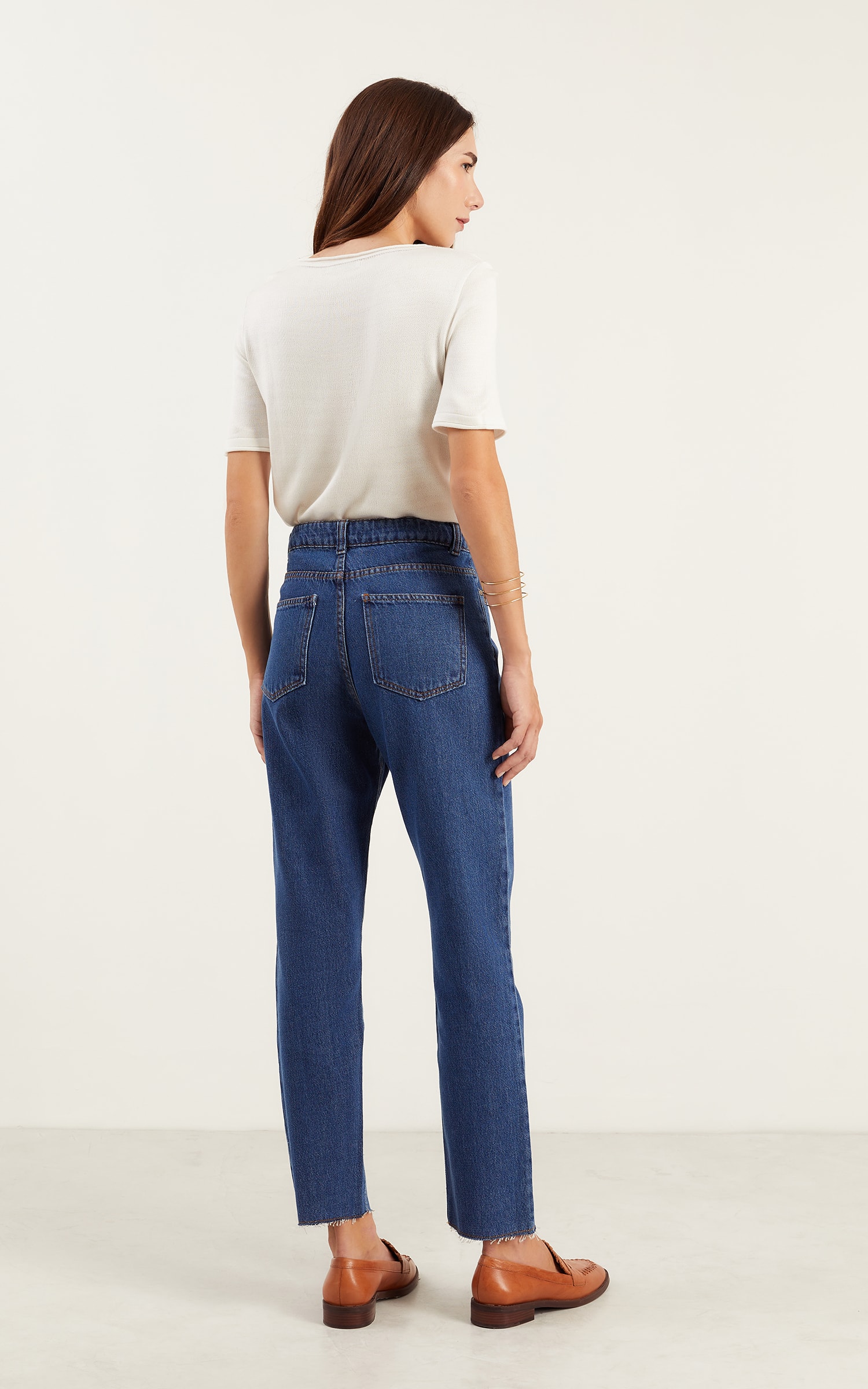Calça Reta Basic Jeans
