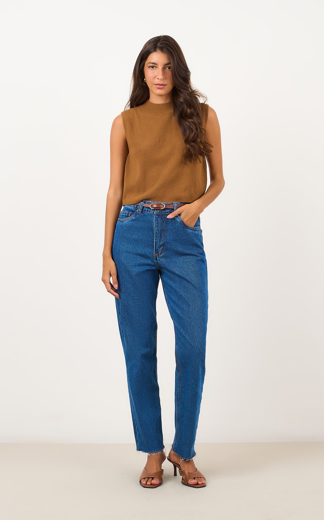 Calça Reta Basic Jeans