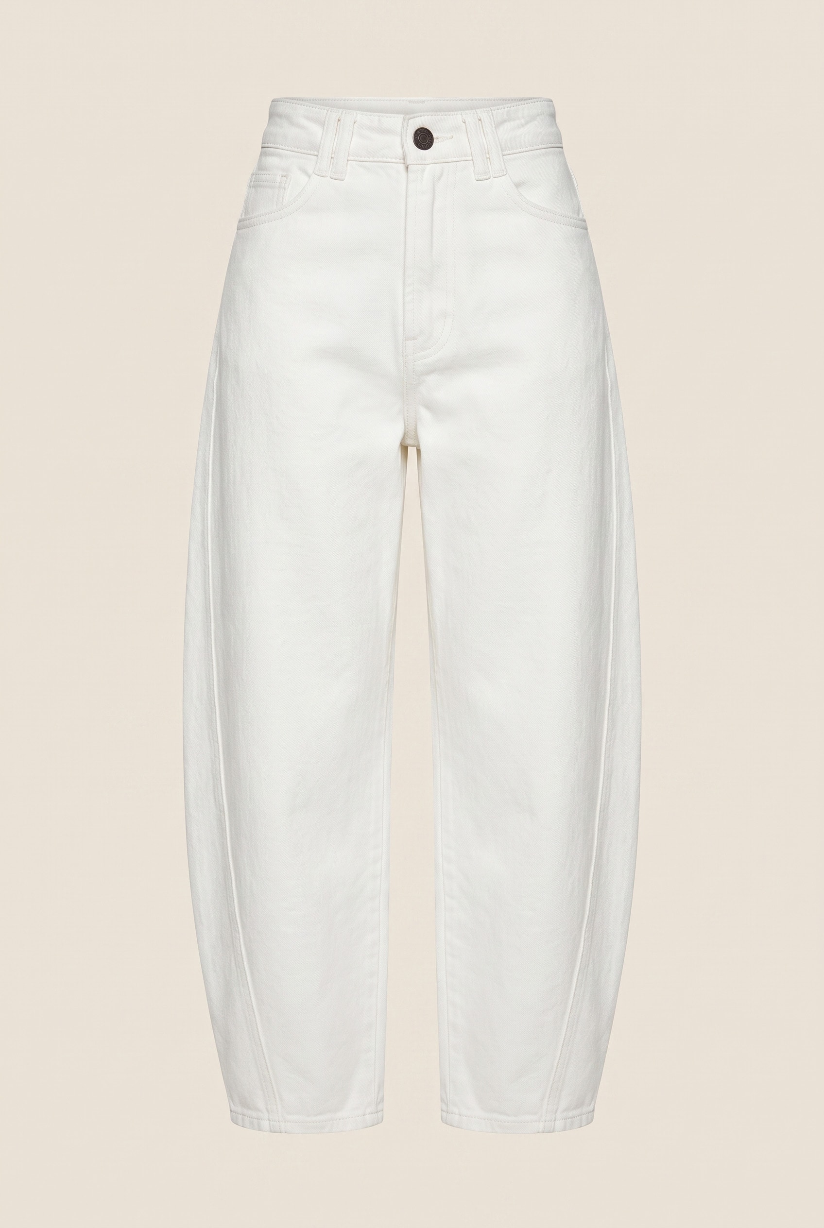 Calça Sarja Balloon Off White