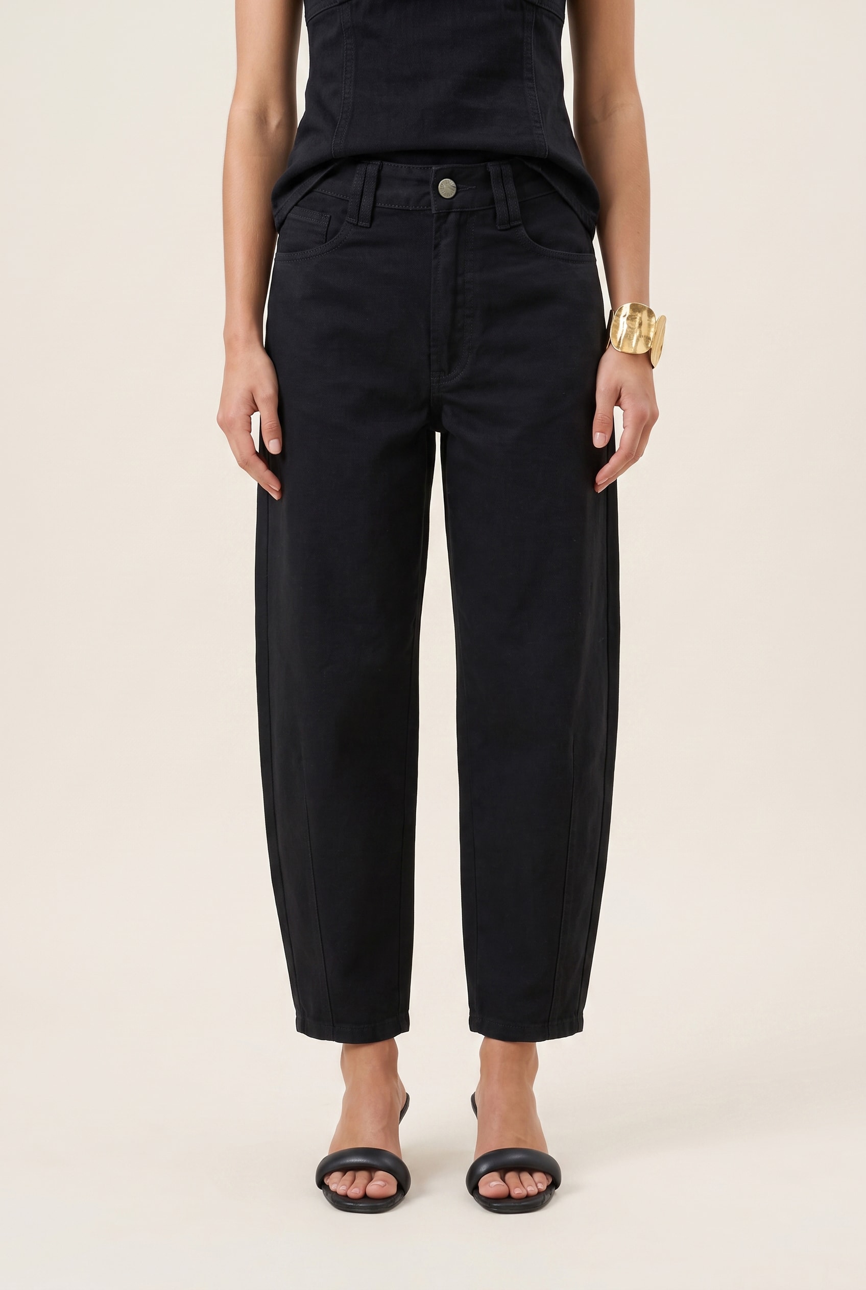 Calça Sarja Balloon Preto