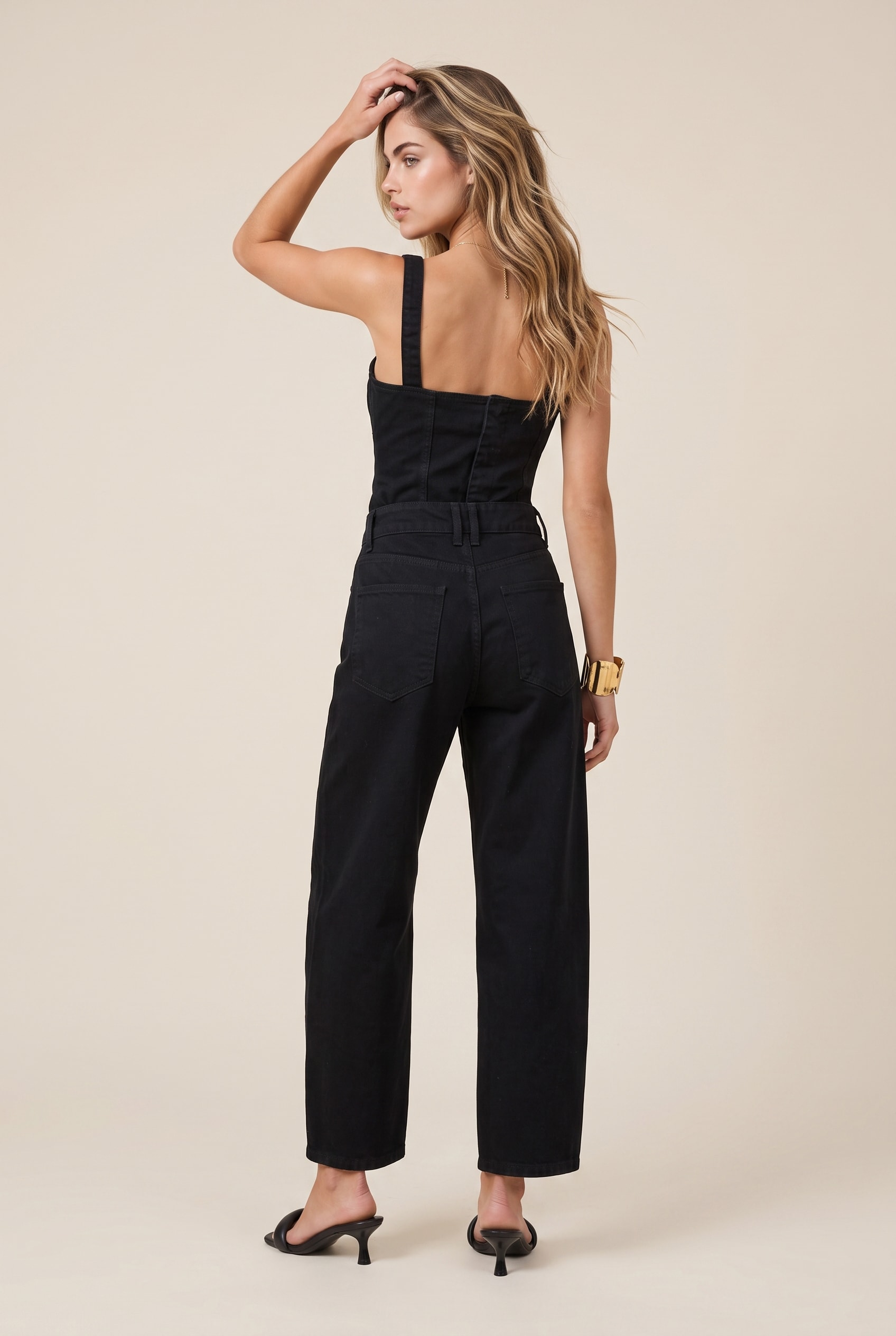 Calça Sarja Balloon Preto