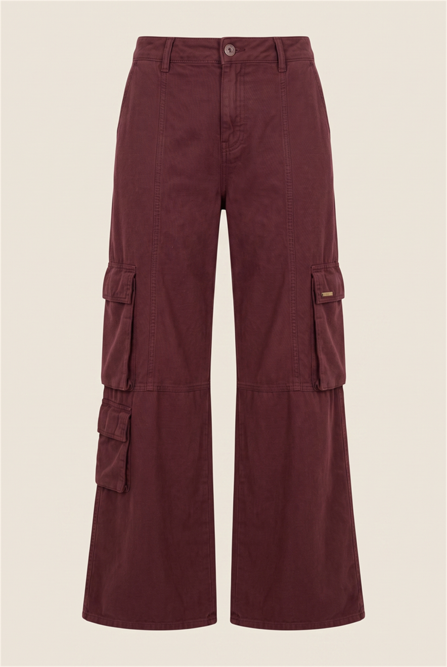 Calca Sarja Cannes Burgundy