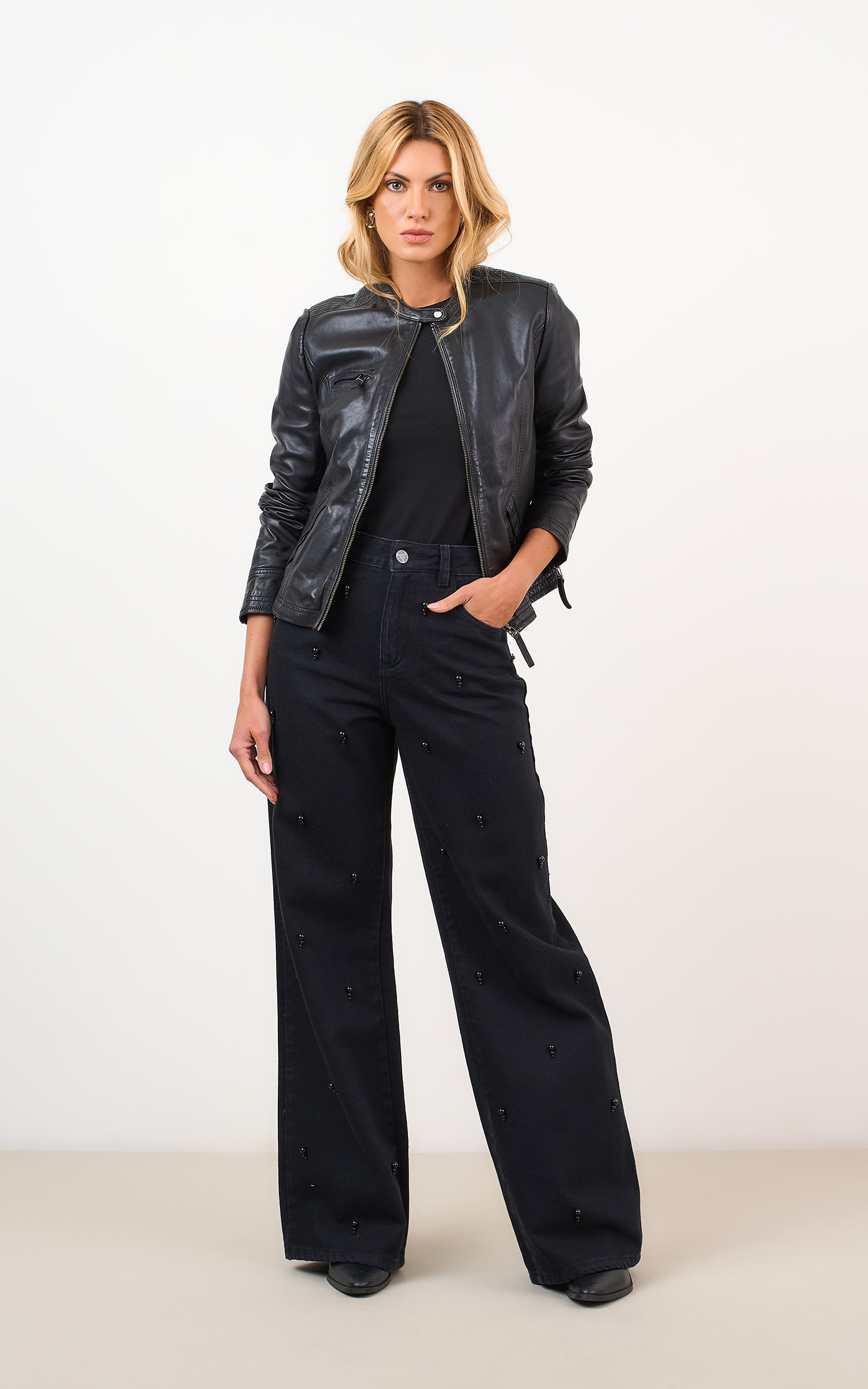 Calca Sarja Cannes Jeans Black