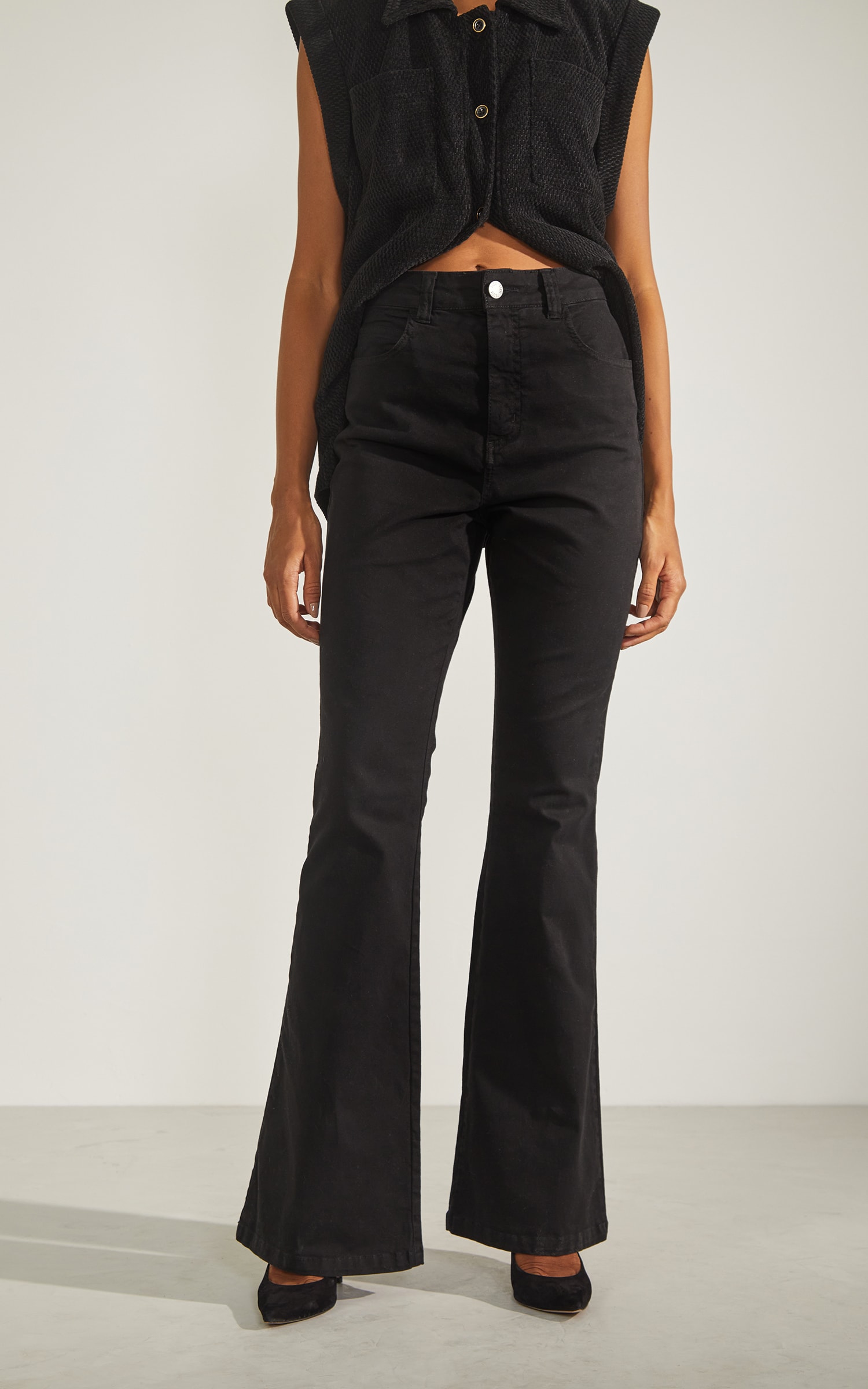 Calça Sarja Color Preto