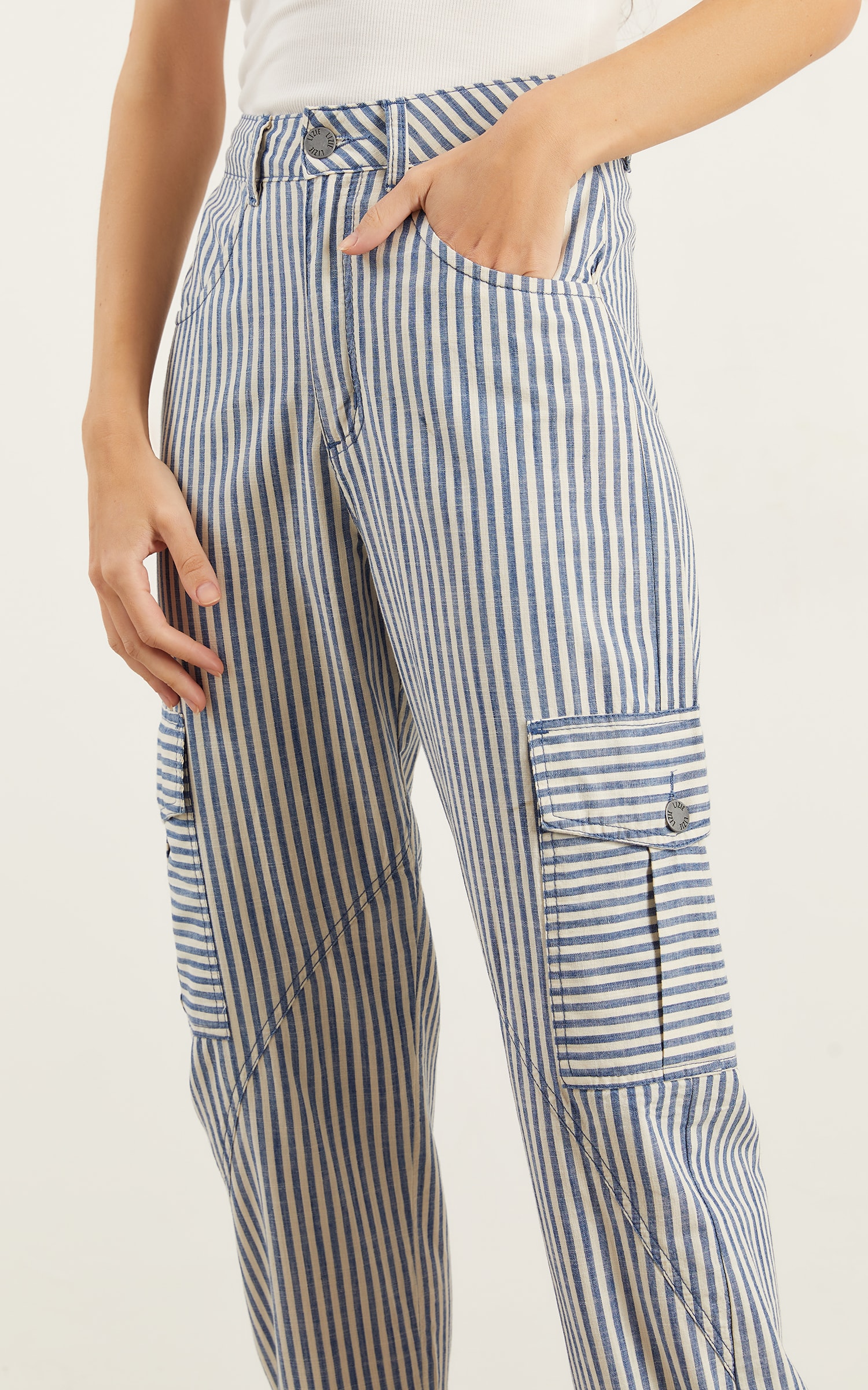 Calça Sarja Listras Listrado