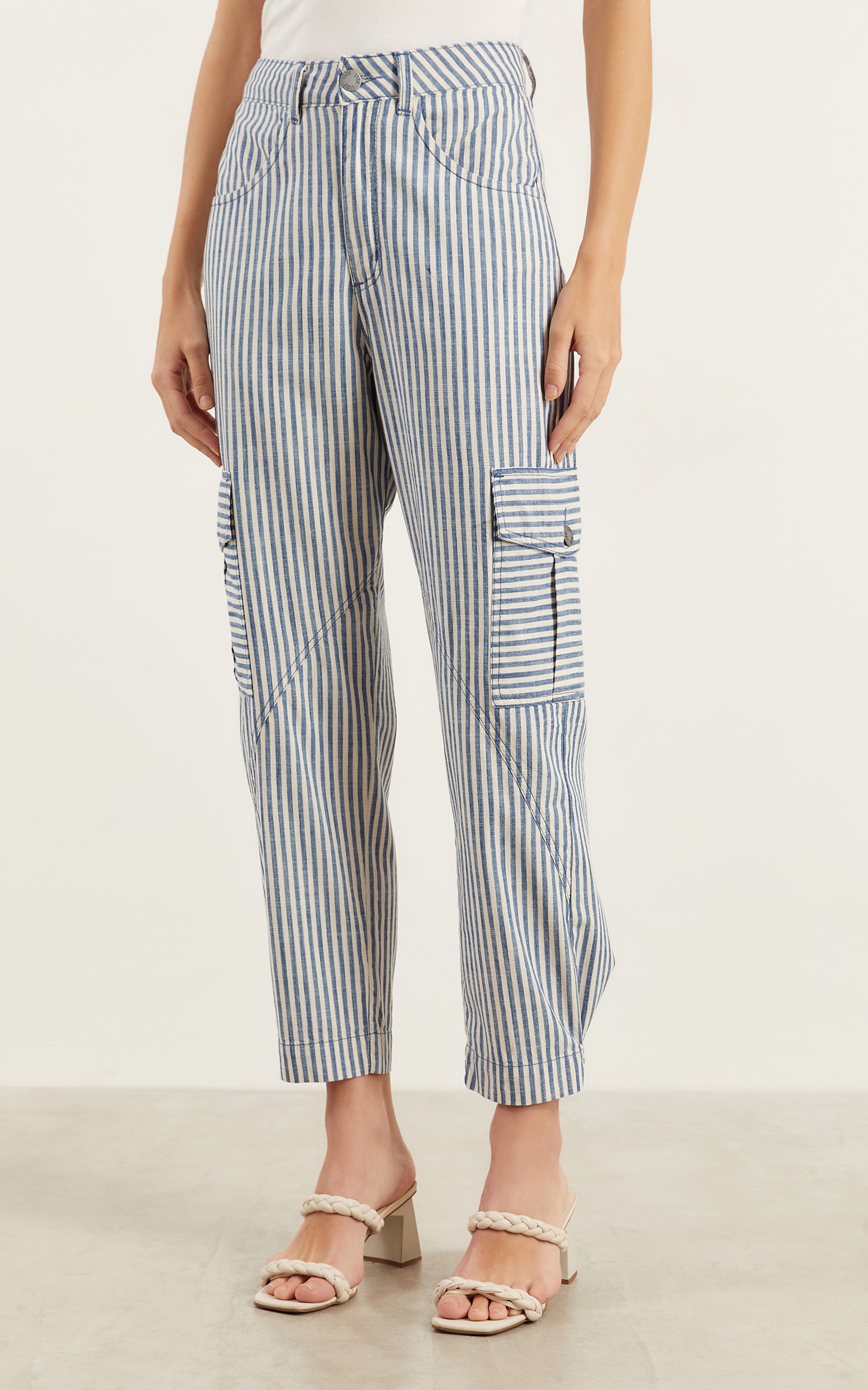 Calça Sarja Listras Listrado