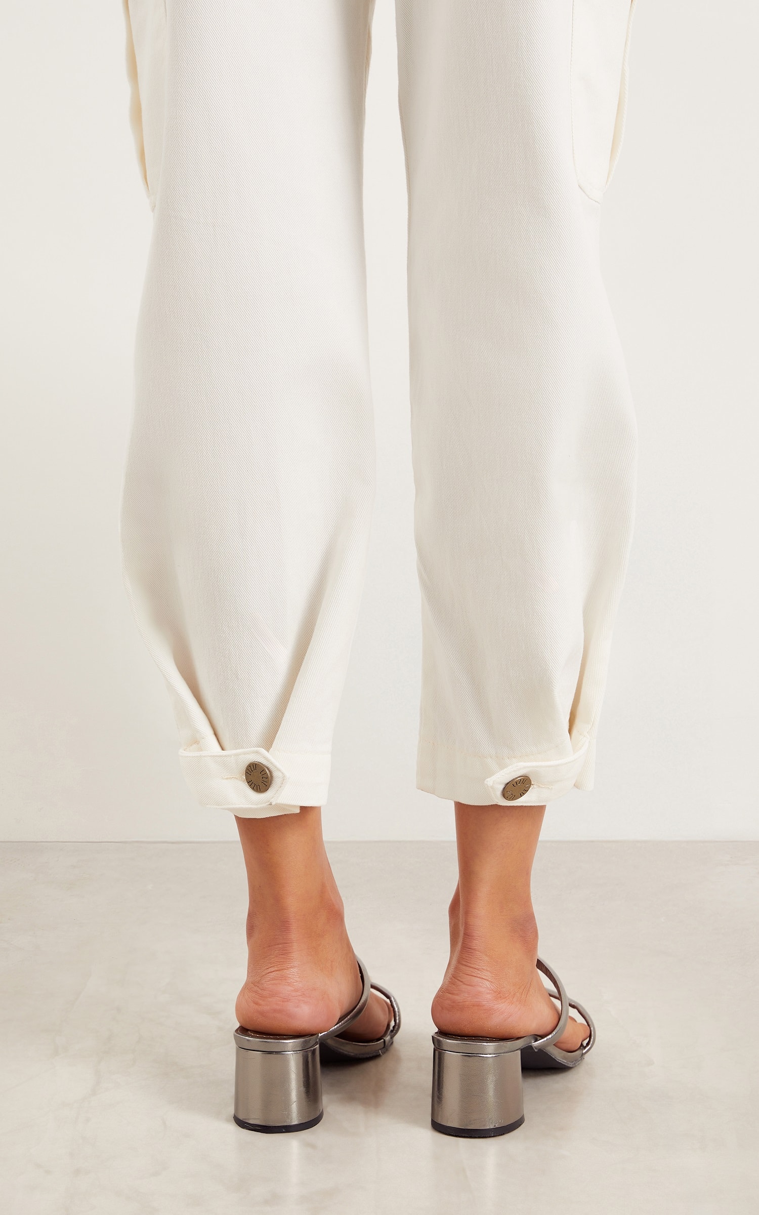 Calça Sarja Off Recortes Off White