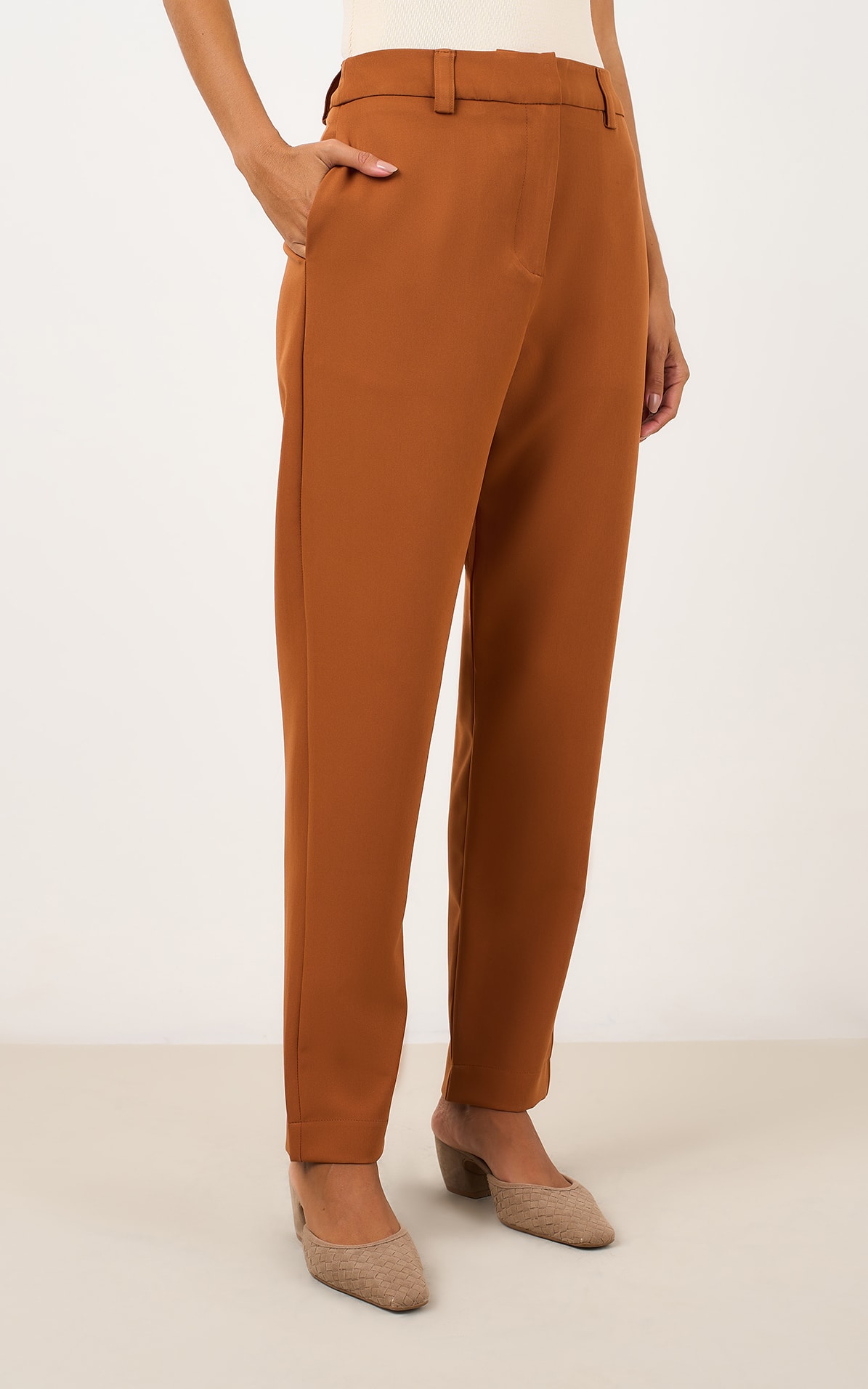 Calca Slim Cenoura Caramelo