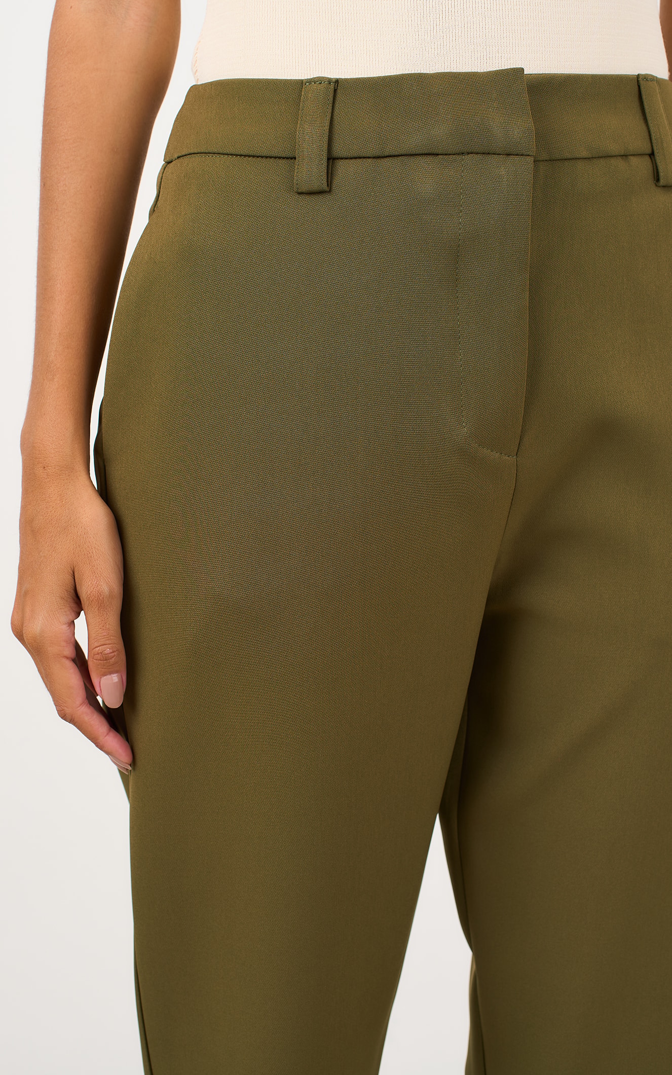 Calca Slim Cenoura Verde Militar