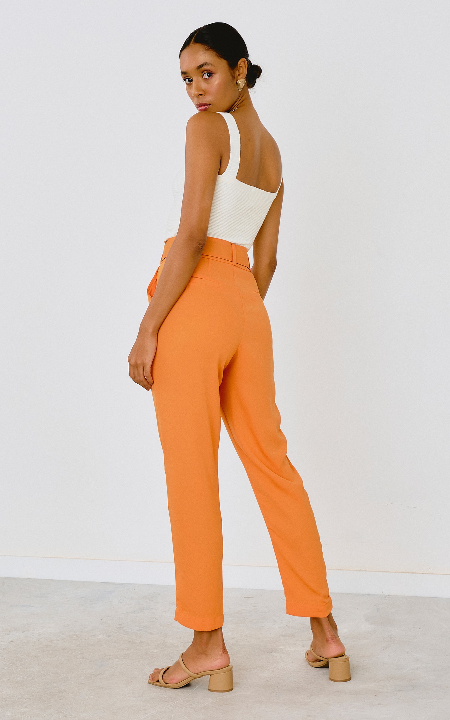 Calça Slim Coral
