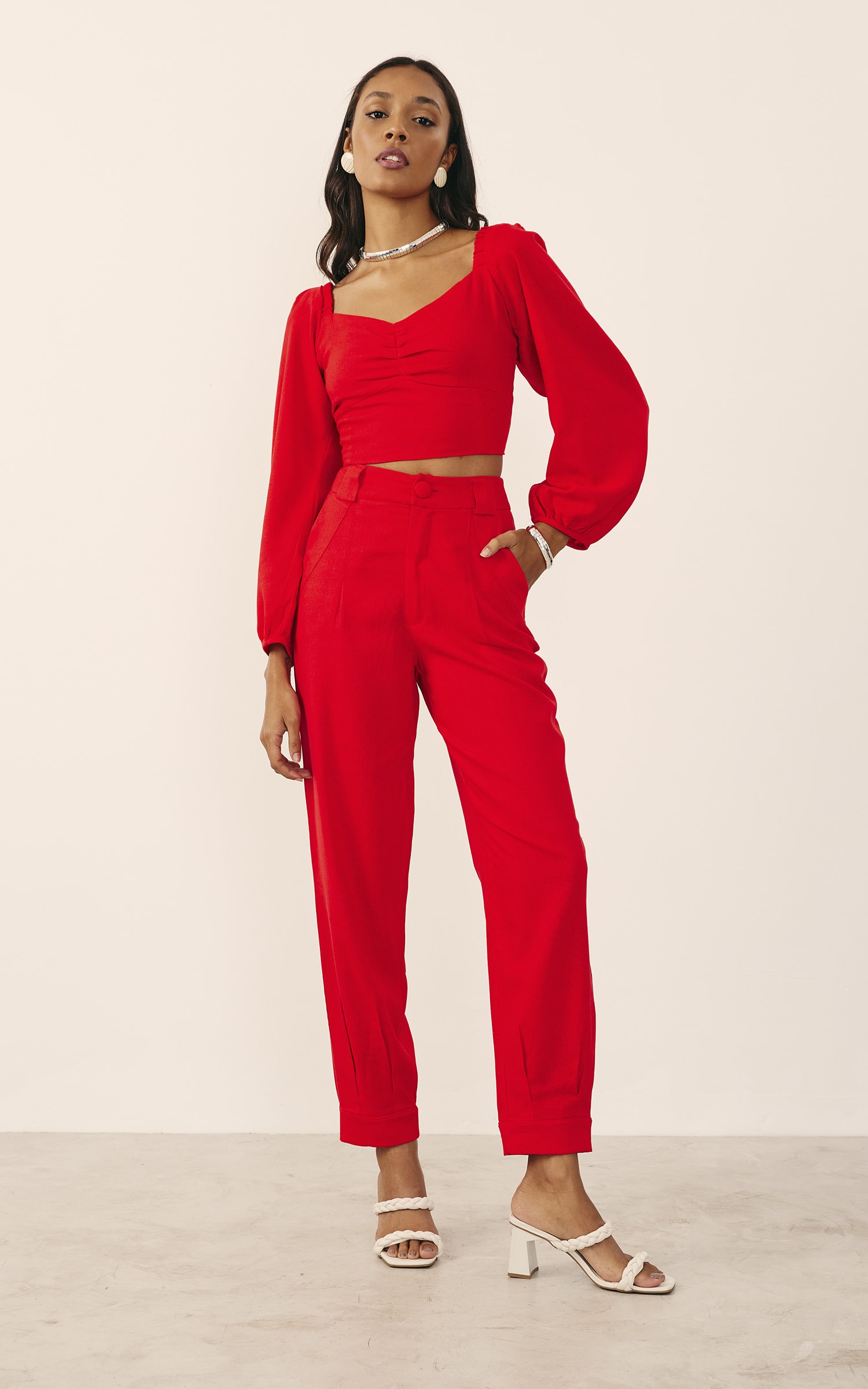 Calça Sol Vermelho