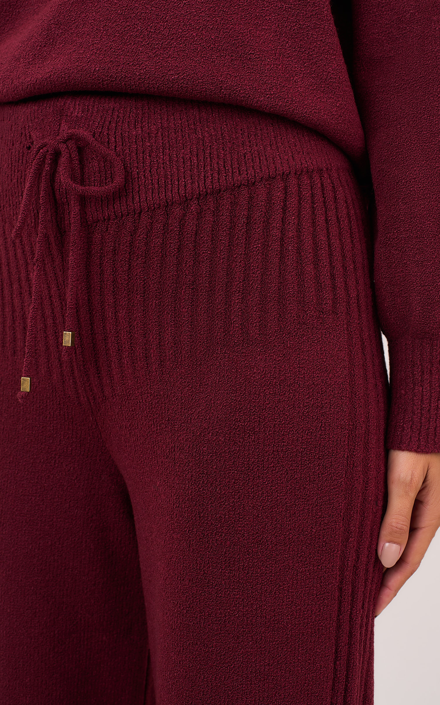 Calca Tricot Comfy Burgundy