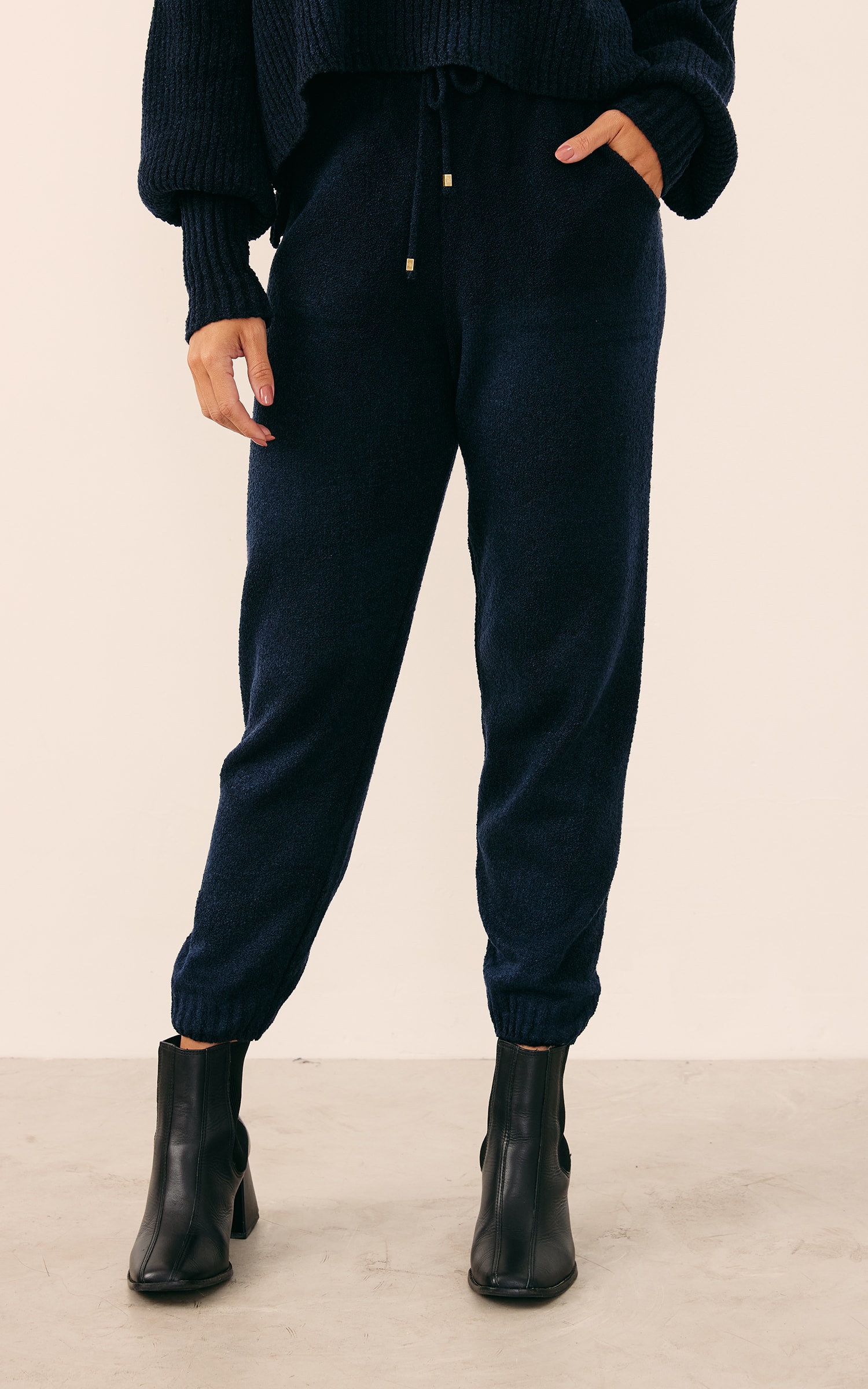 Calça Tricot Comfy Marinho