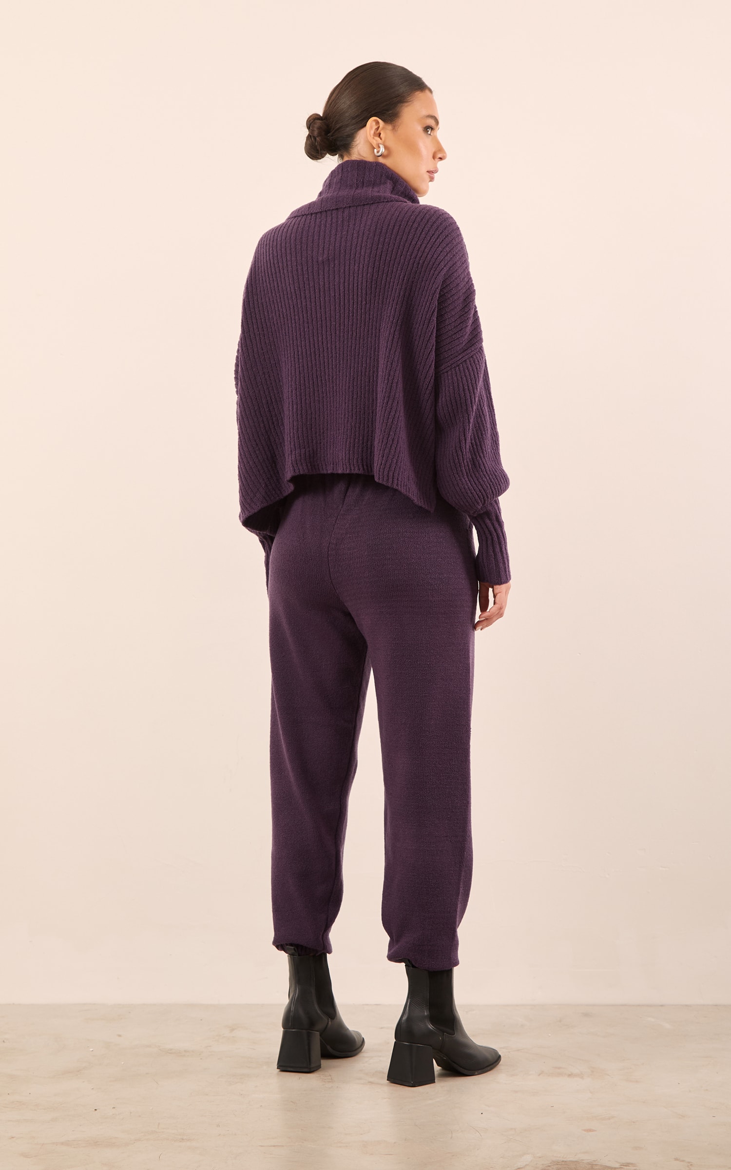 Calça Tricot Comfy Roxo