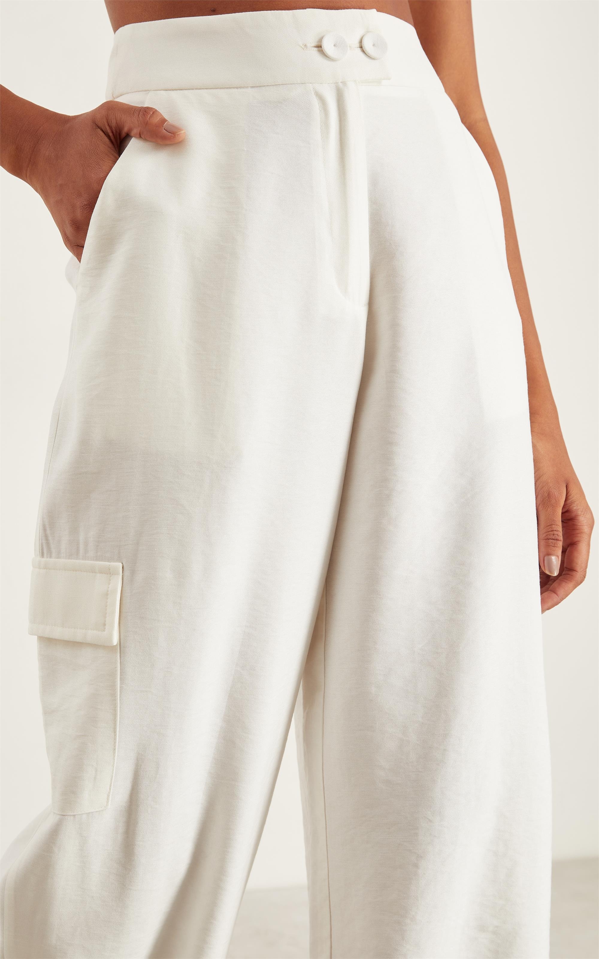 Calça Tropical Cargo Off White
