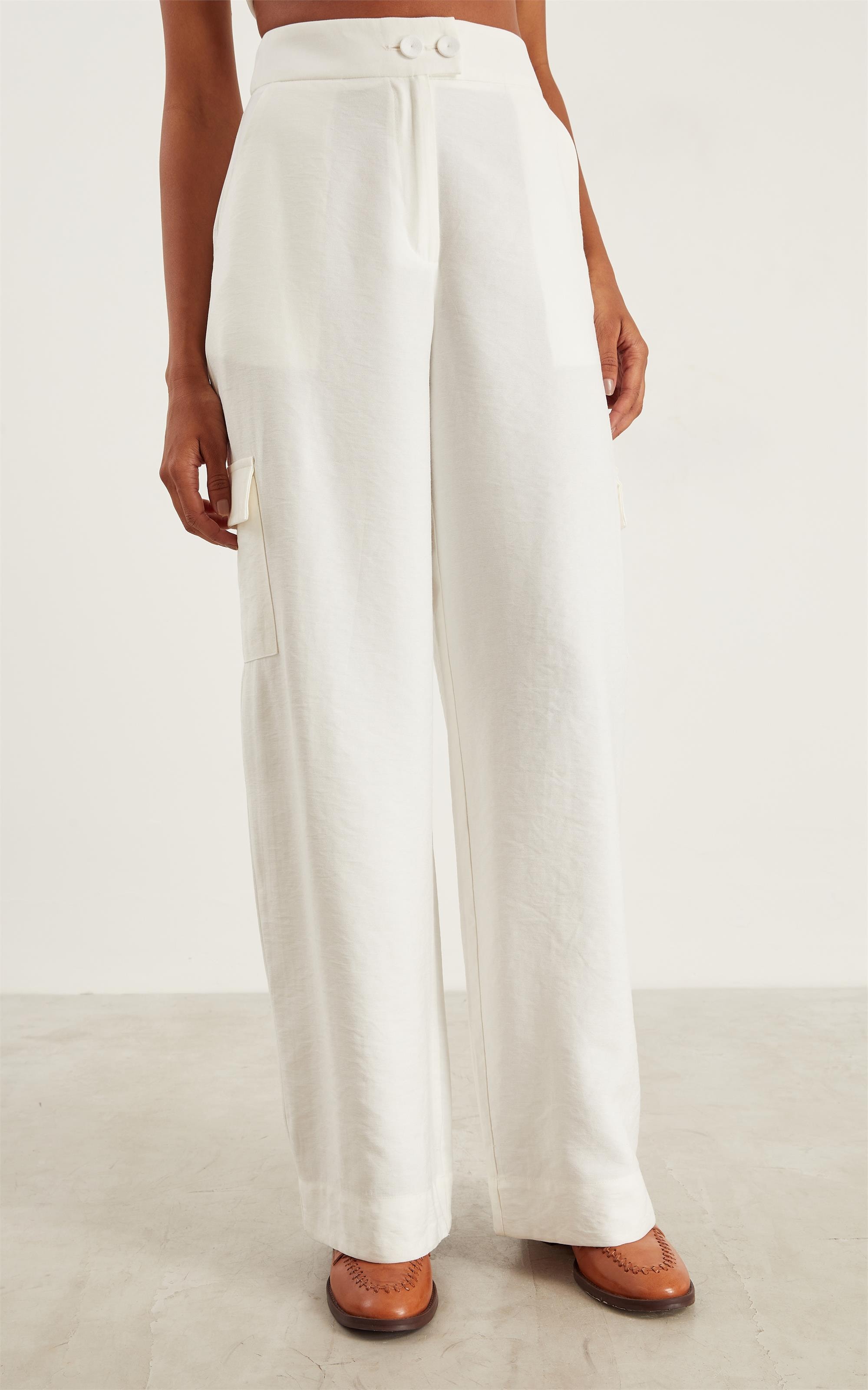Calça Tropical Cargo Off White