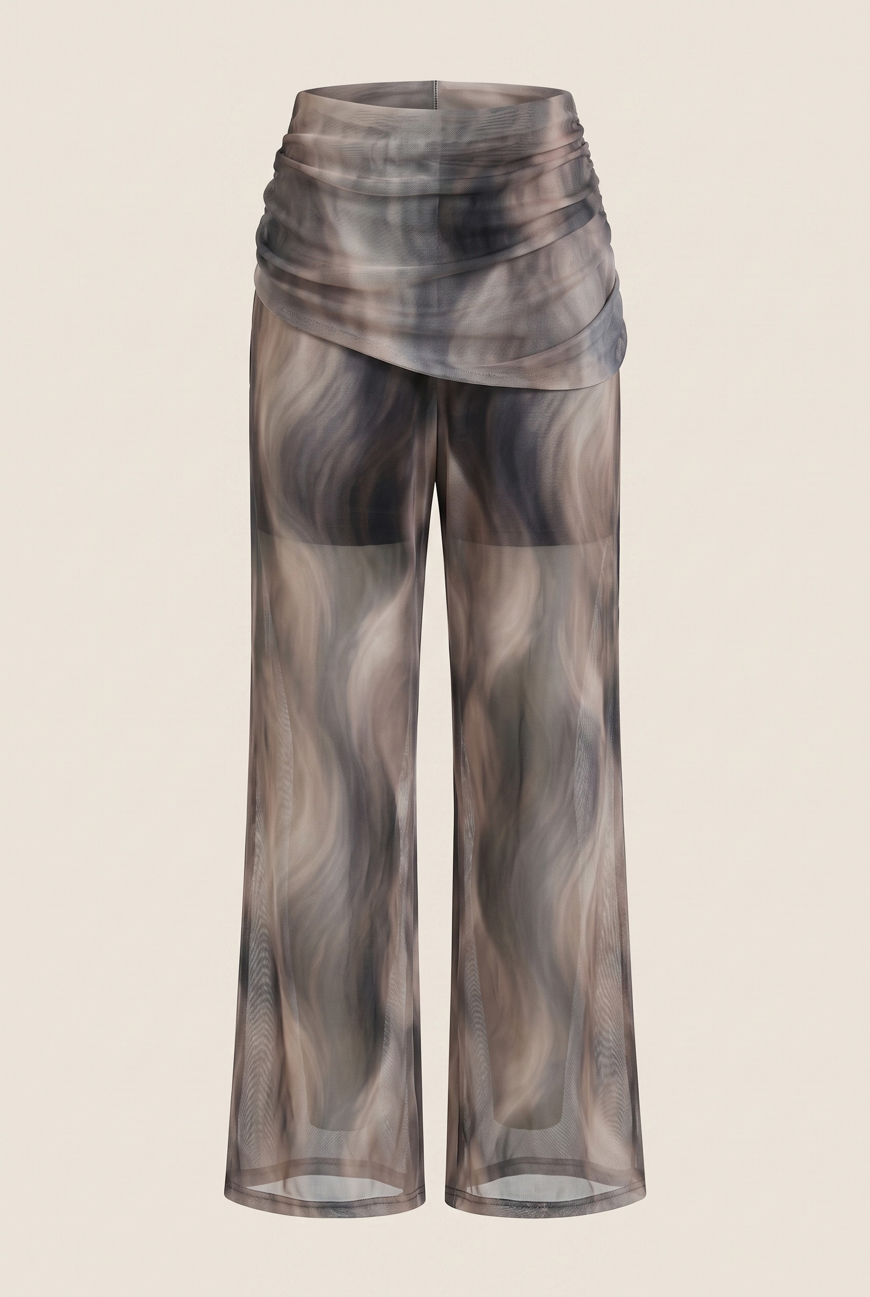 Calca Tule Stone Marrom