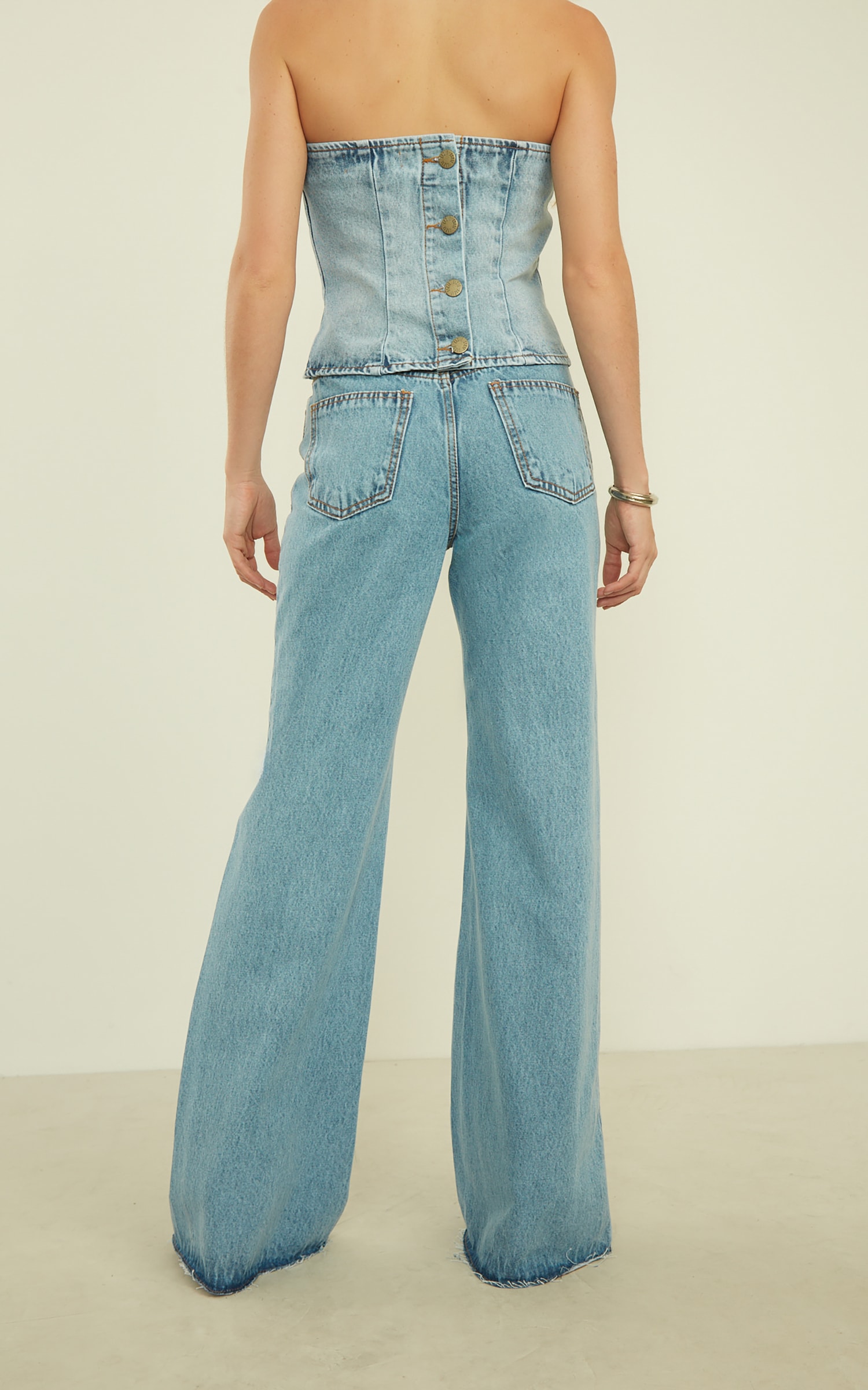 Calça Wide Leg Jeans
