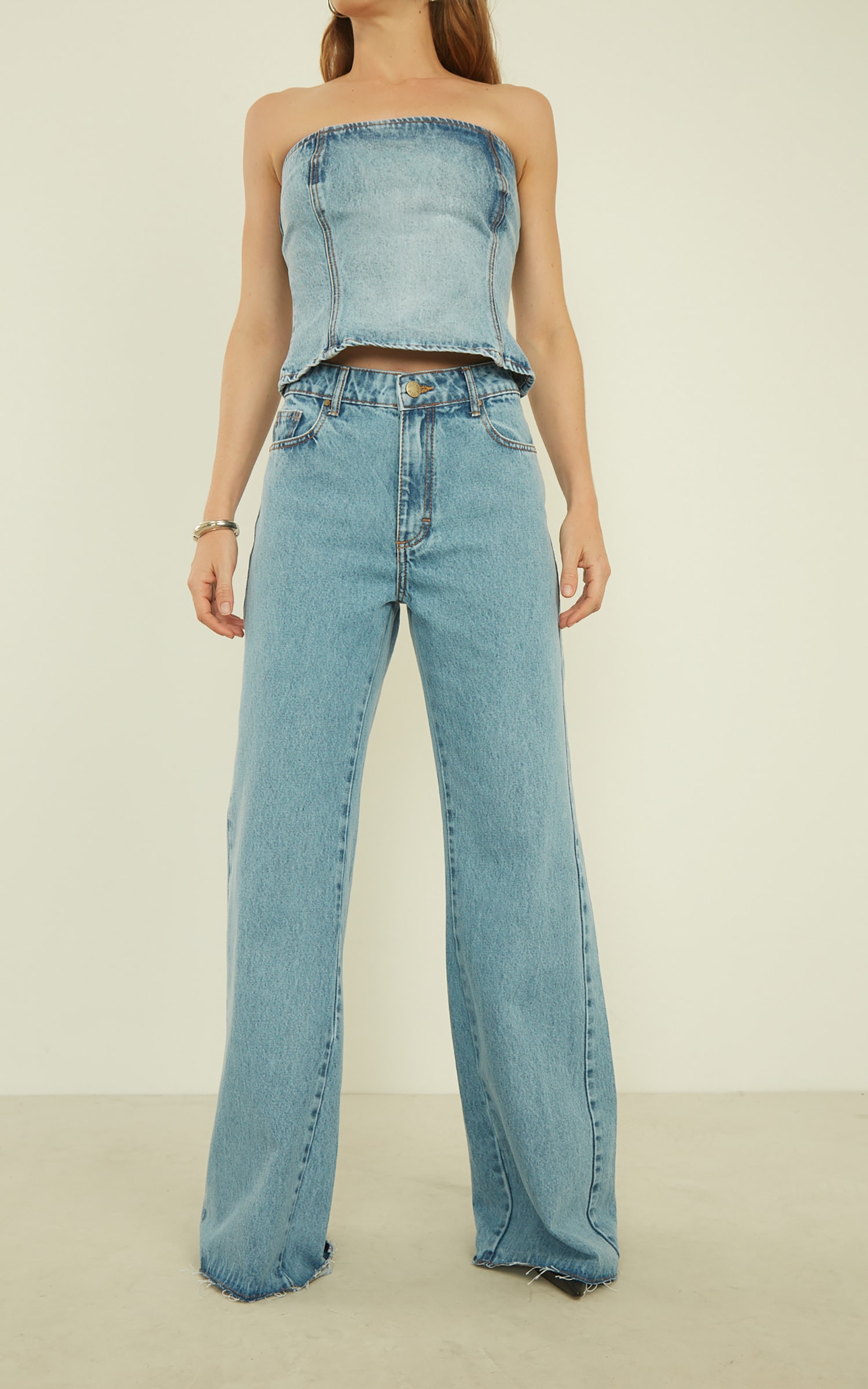 Calça Wide Leg Jeans